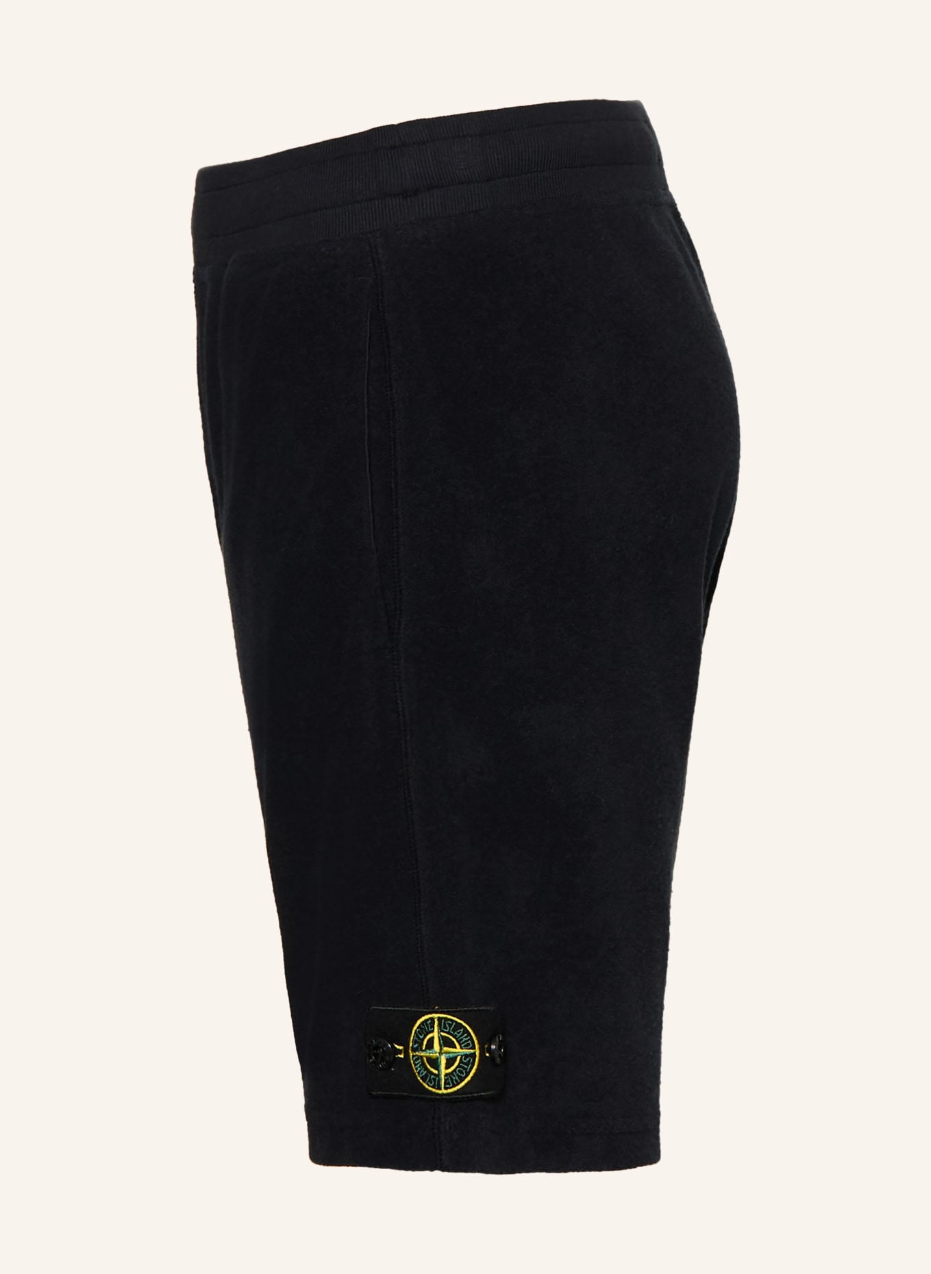 STONE ISLAND JUNIOR Badstofshorts: DONKERBLAUW