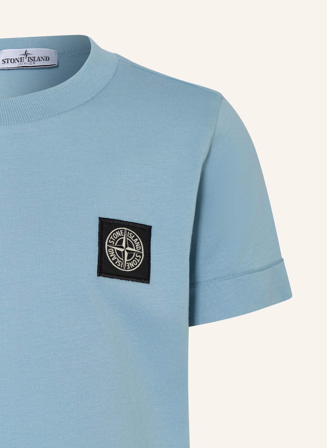 STONE ISLAND JUNIOR T-shirt: LICHTBLAUW / DONKERBLAUW