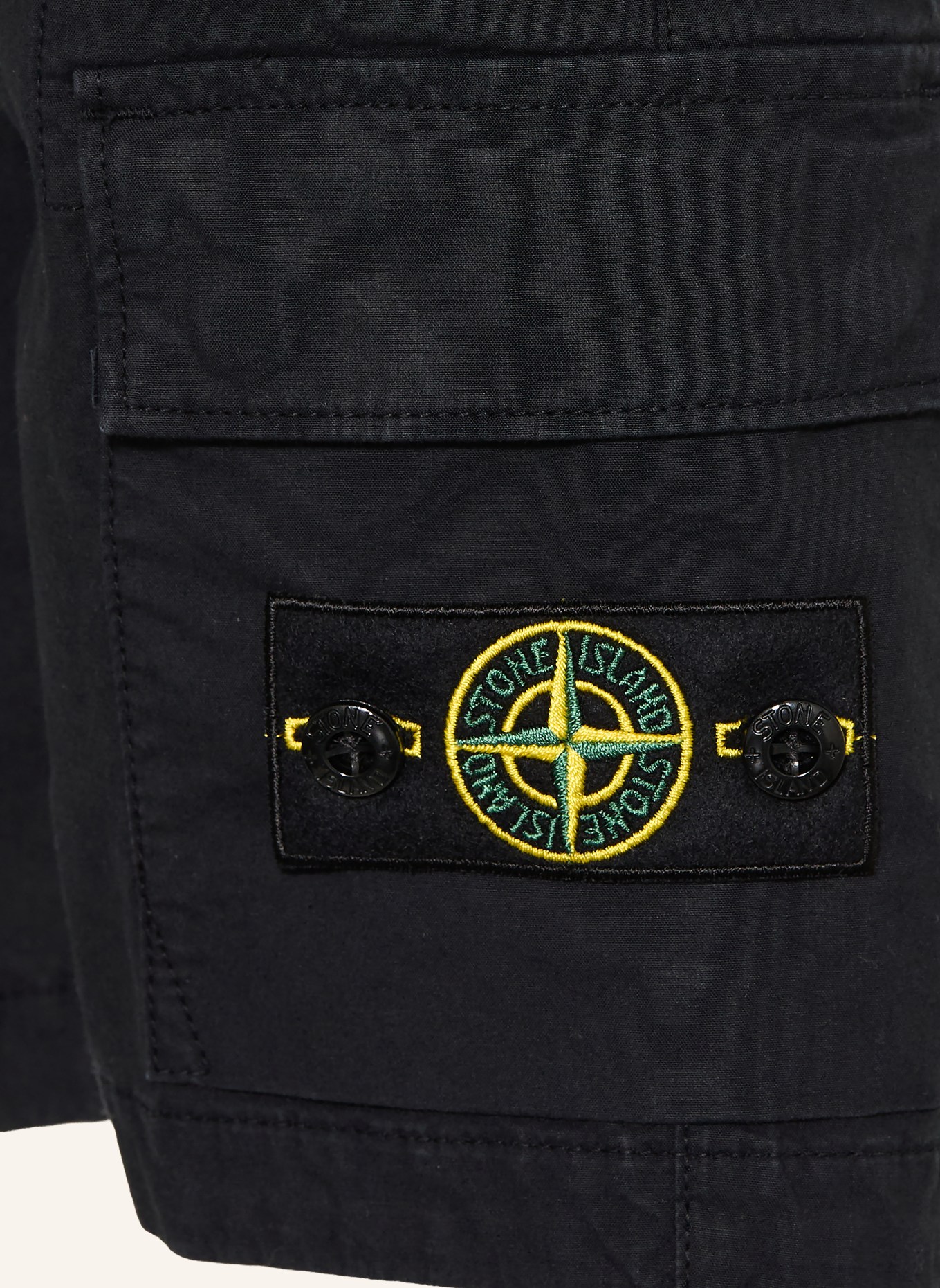 STONE ISLAND JUNIOR short: BLEU FONCÉ