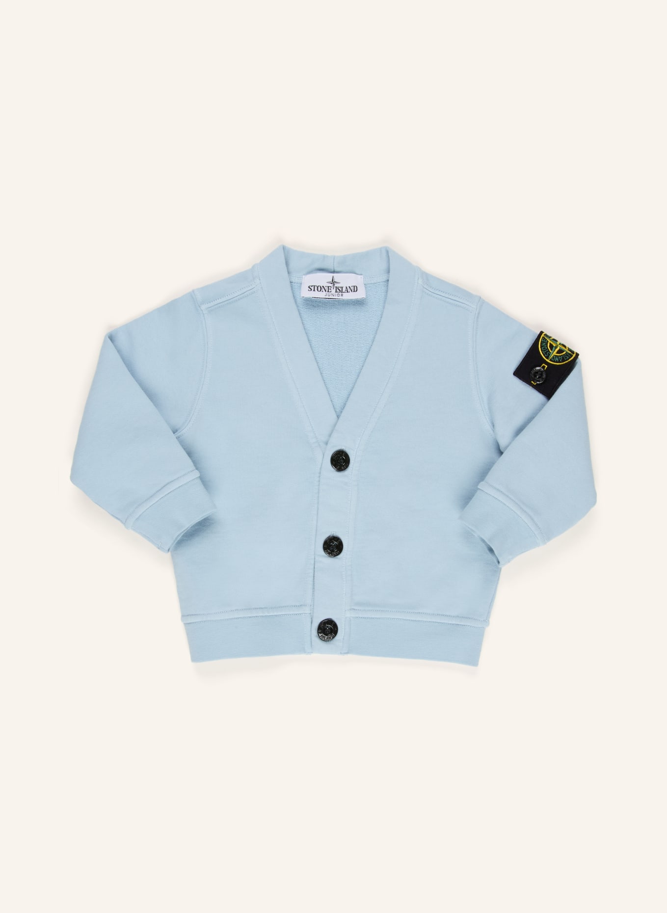 STONE ISLAND JUNIOR Zestaw: bluza, spodnie i szalik: JASNONIEBIESKI