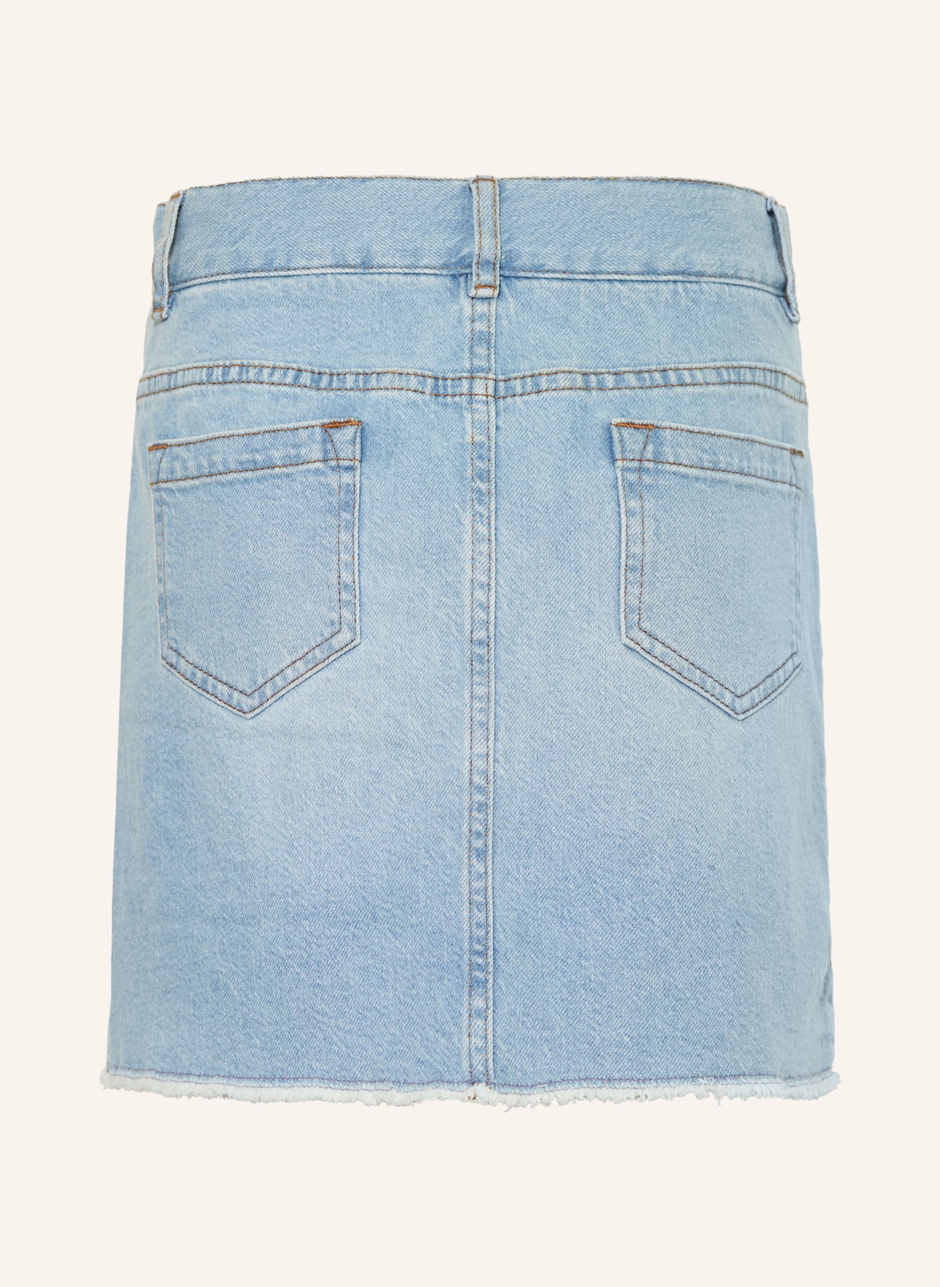 Chloé jupe en jean: BLEU CLAIR / OR