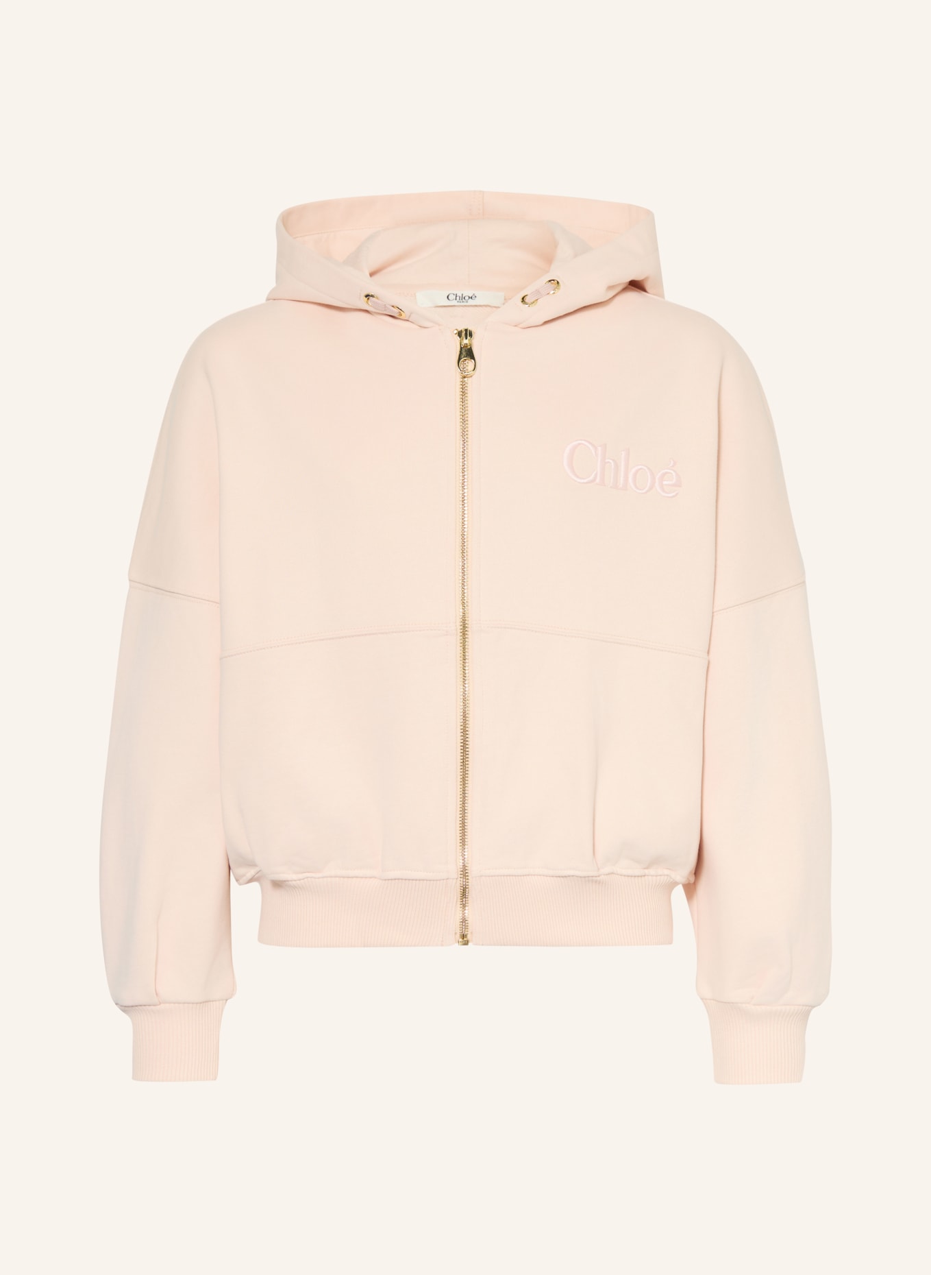 Chloé Sweatshirt jacket: LIGHT ORANGE