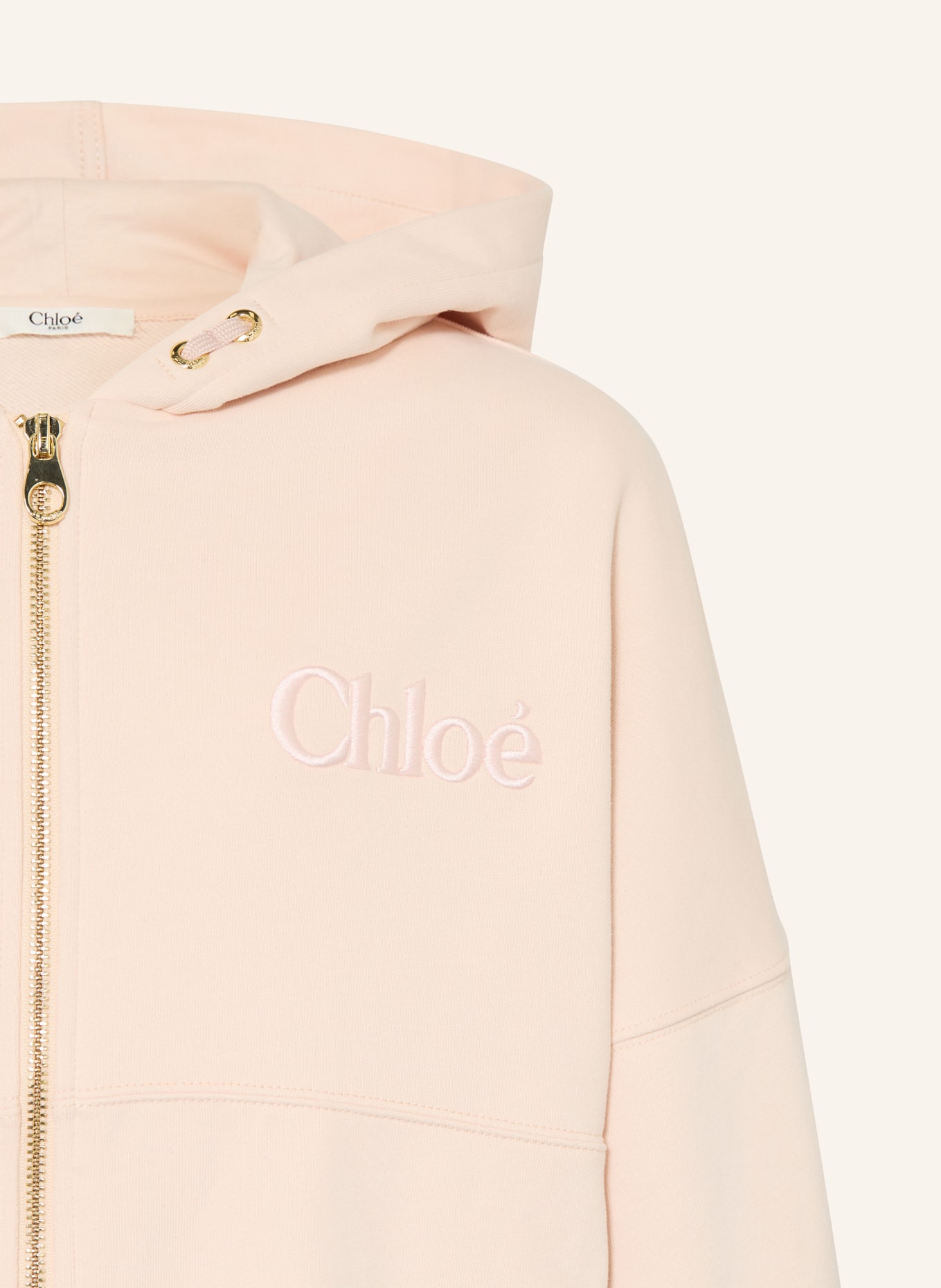 Chloé Sweatshirt jacket: LIGHT ORANGE