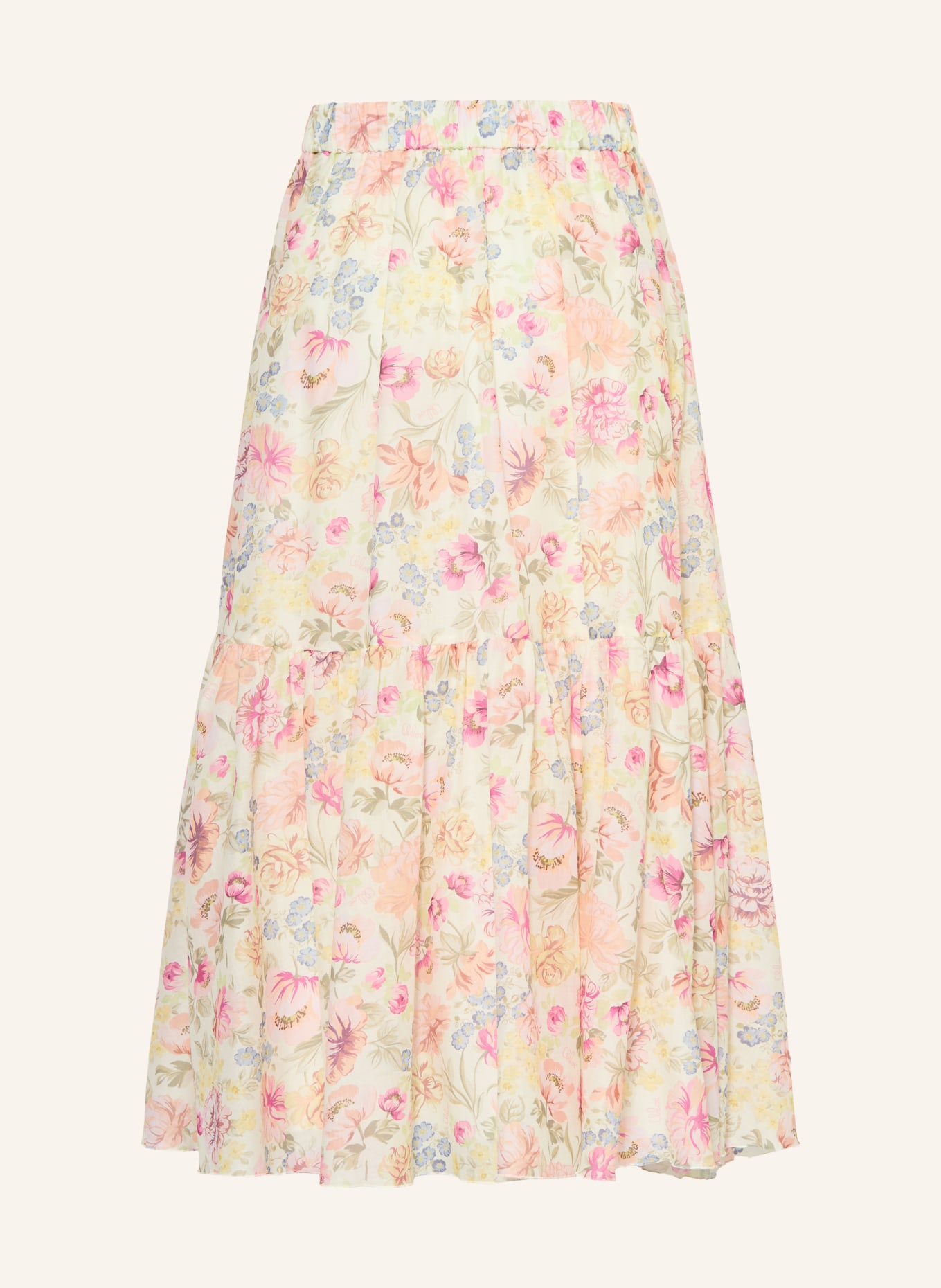 Chloé Skirt: CREAM / PINK / BLUE