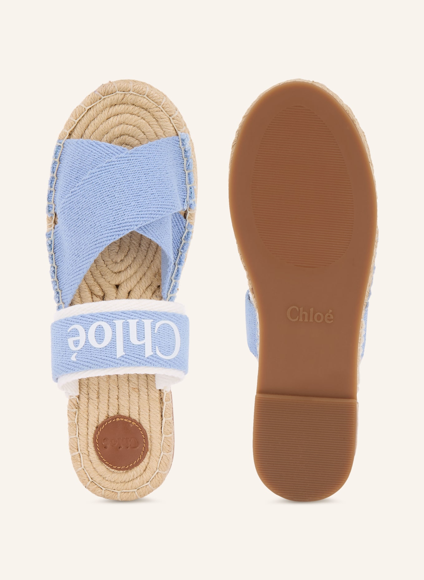 Chloé Slippers: Z10 DENIM BLUE
