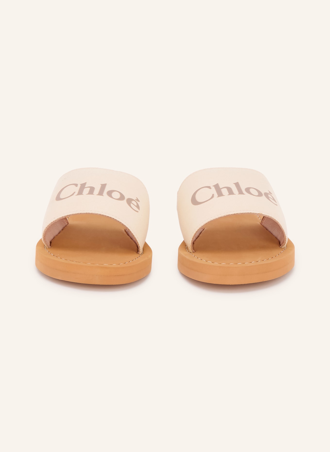 Chloé Slippers: 117 GEBROCHENES WEISS