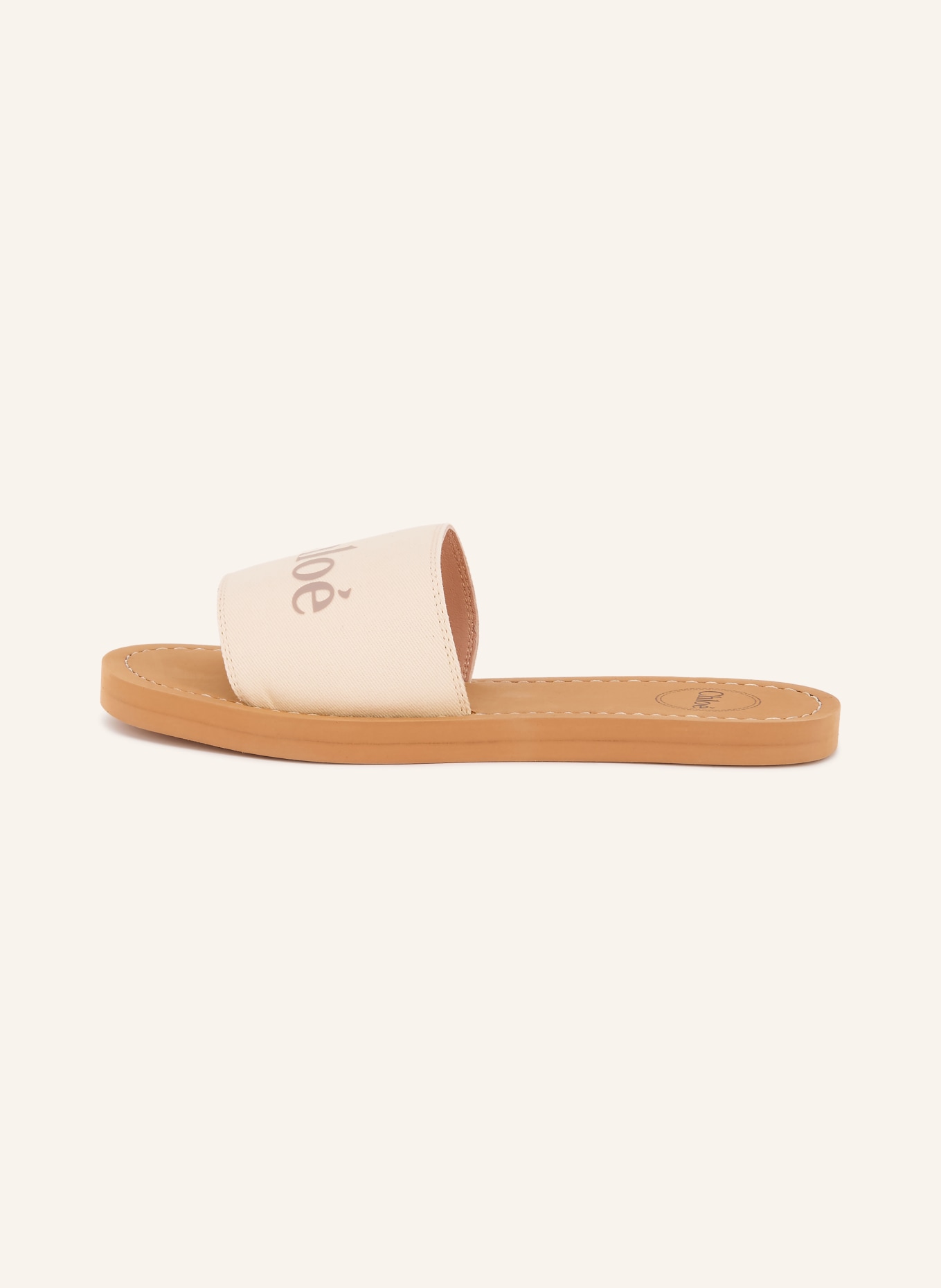 Chloé Slippers: 117 GEBROCHENES WEISS
