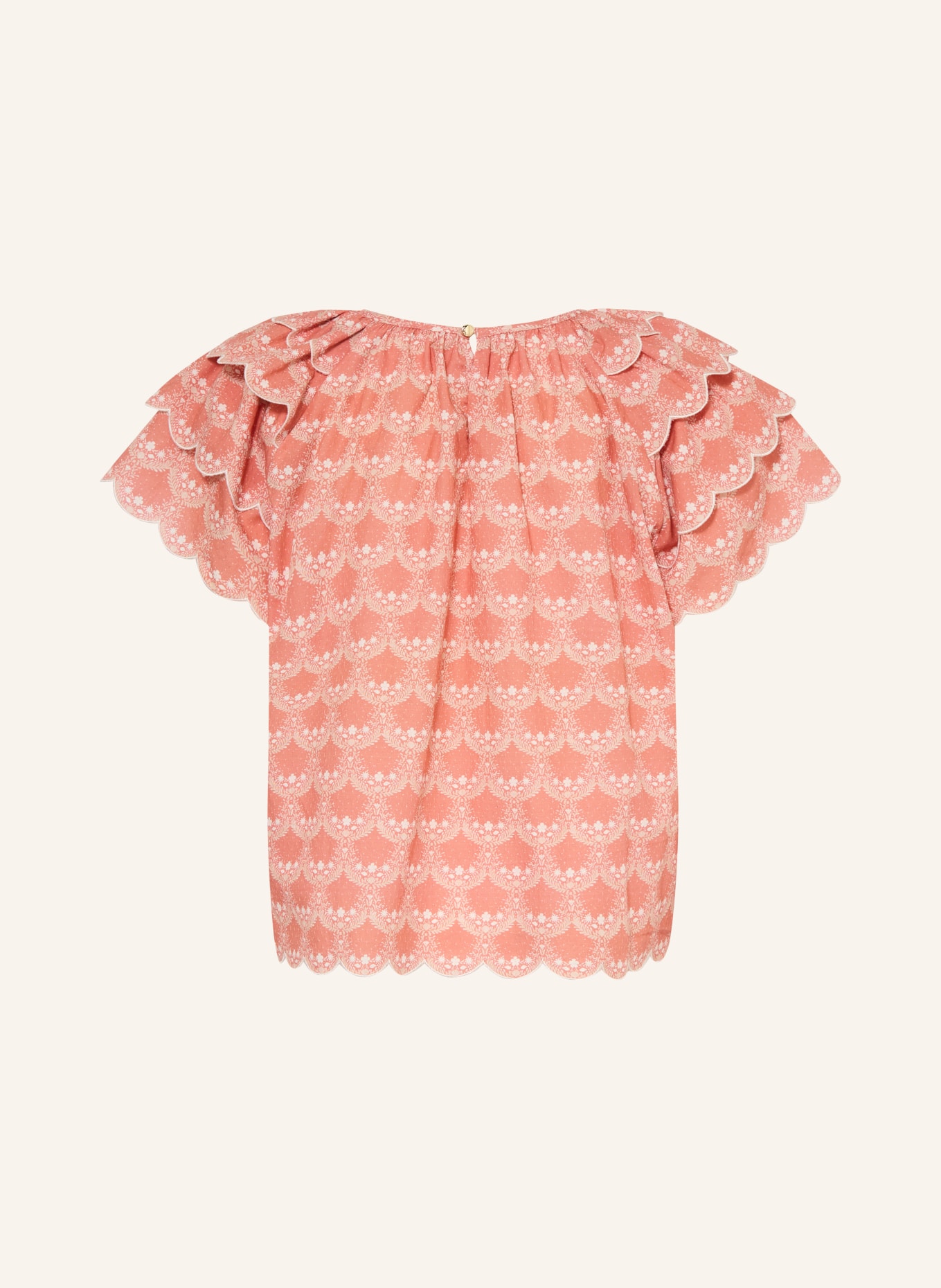 Chloé Blouse shirt: LIGHT RED / BEIGE