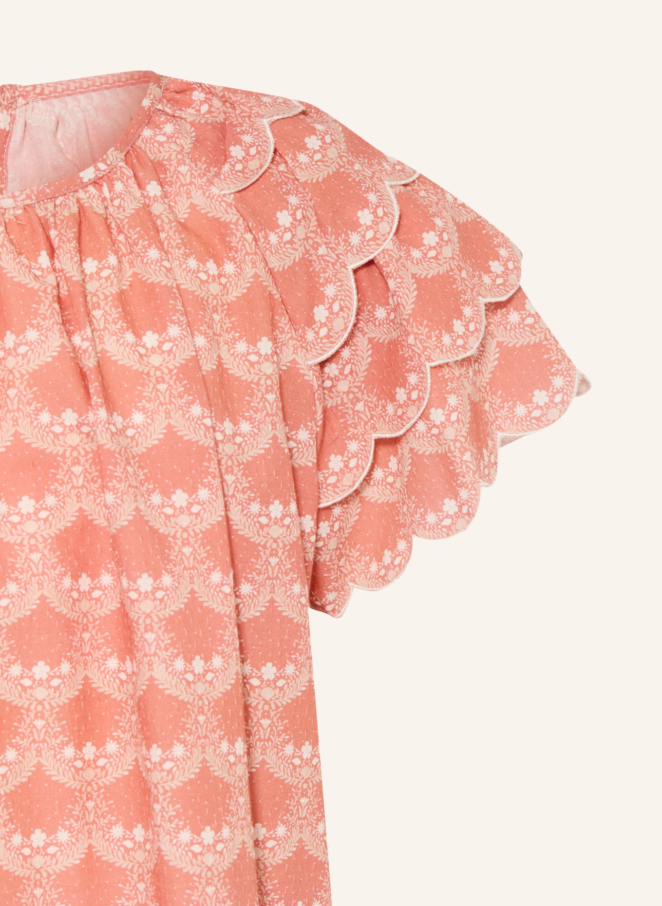 Chloé Blouse shirt: LIGHT RED / BEIGE