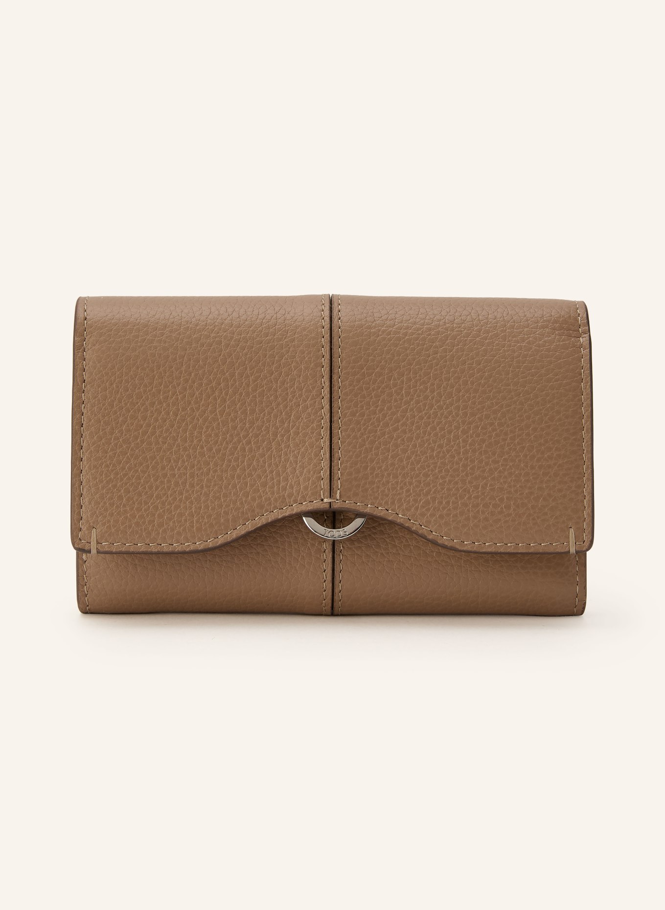 TOD'S wallet: CAMEL / SILVER