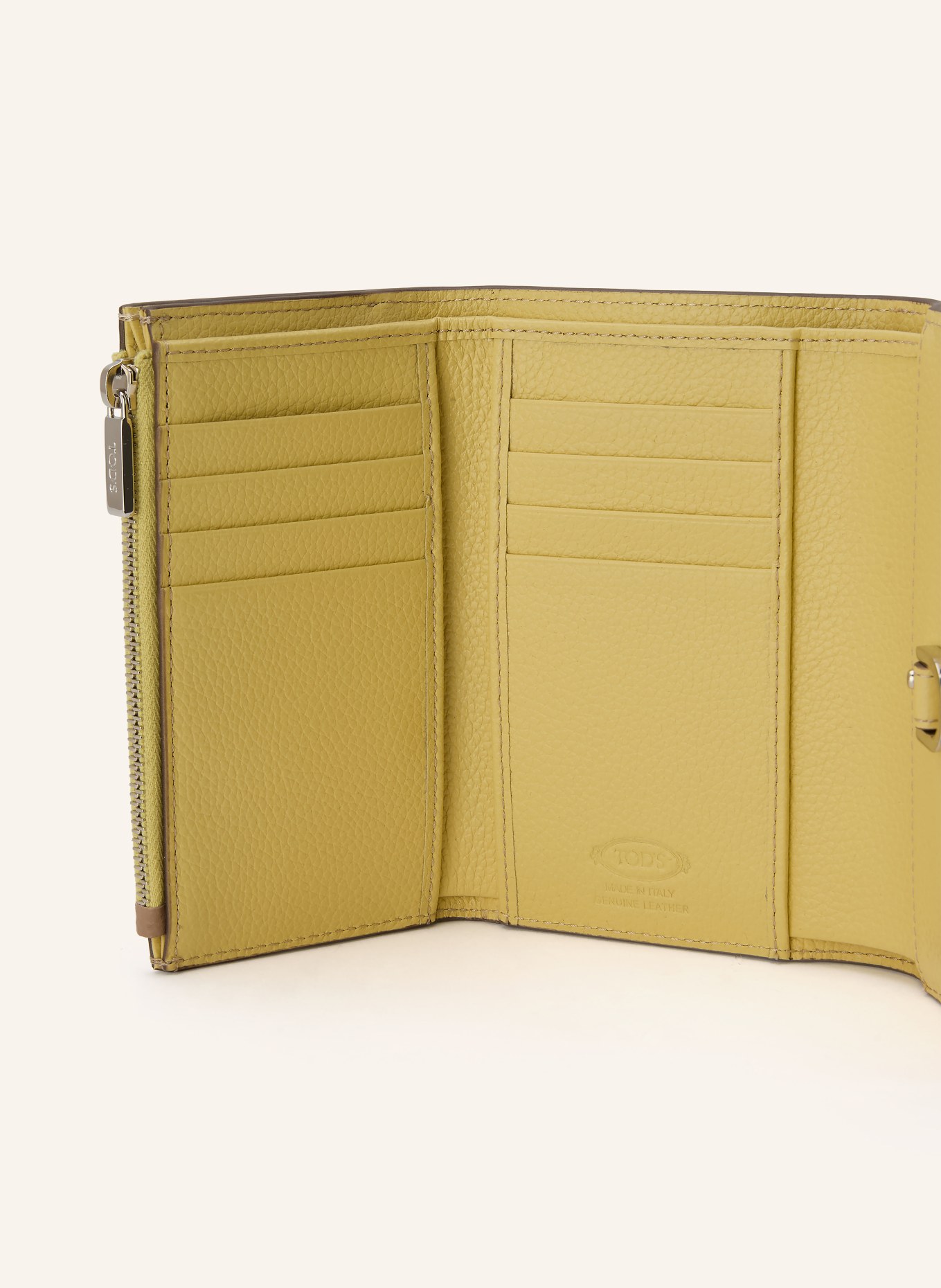 TOD'S wallet: CAMEL / SILVER