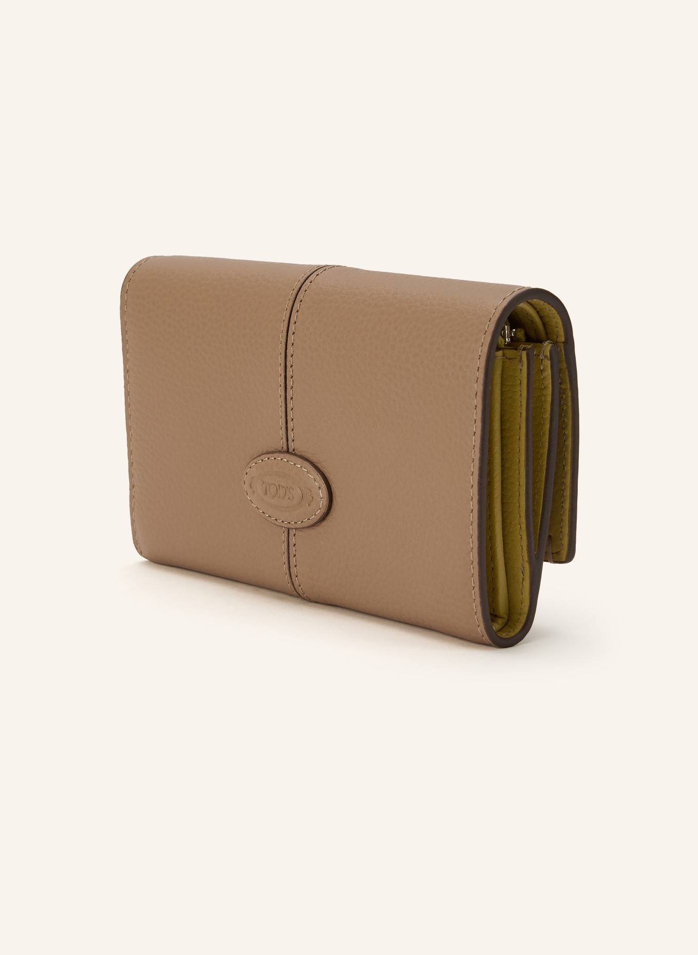 TOD'S wallet: CAMEL / SILVER