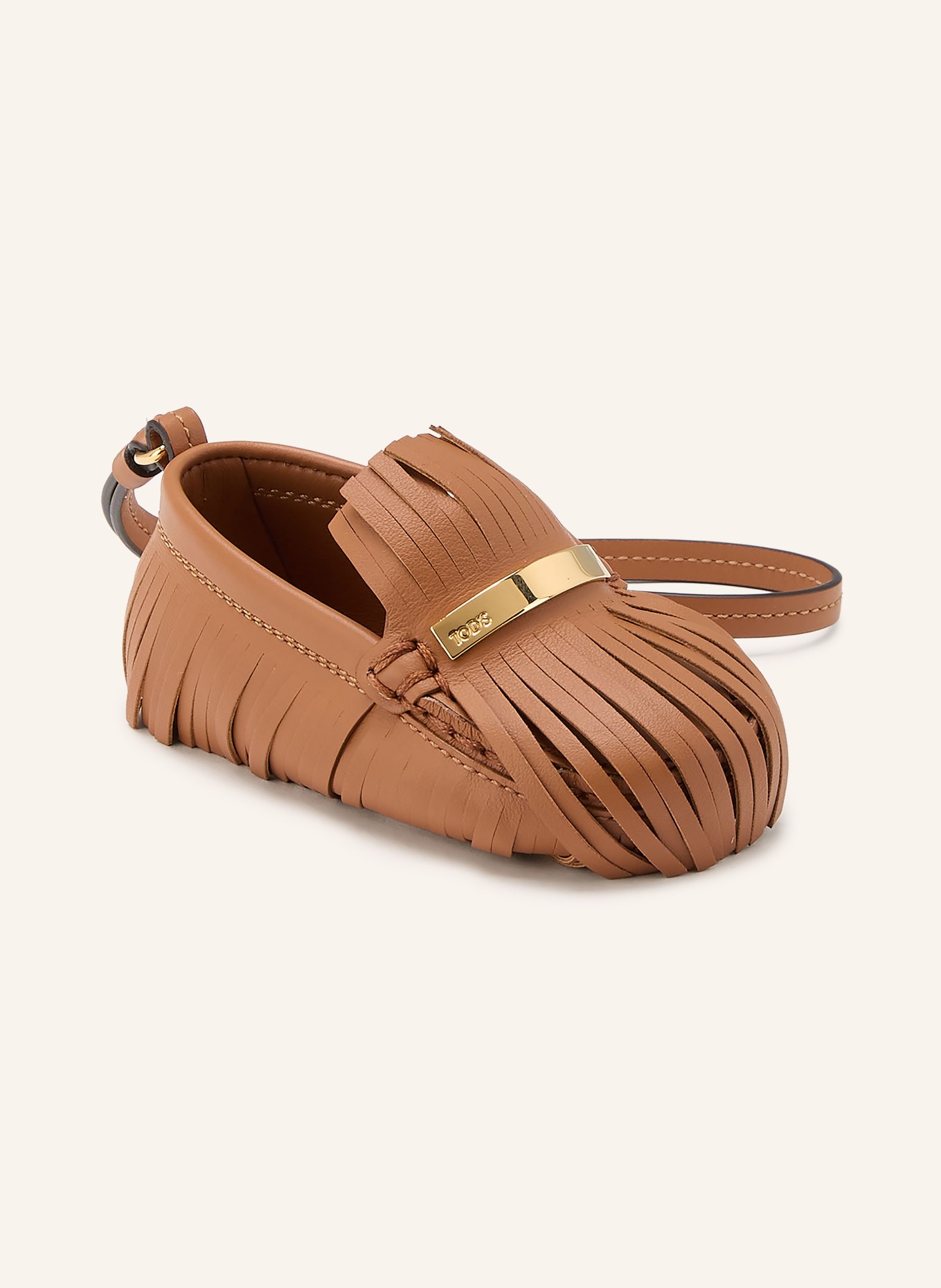 TOD'S Taschenanhänger GOMMINO: BRAUN / GOLD