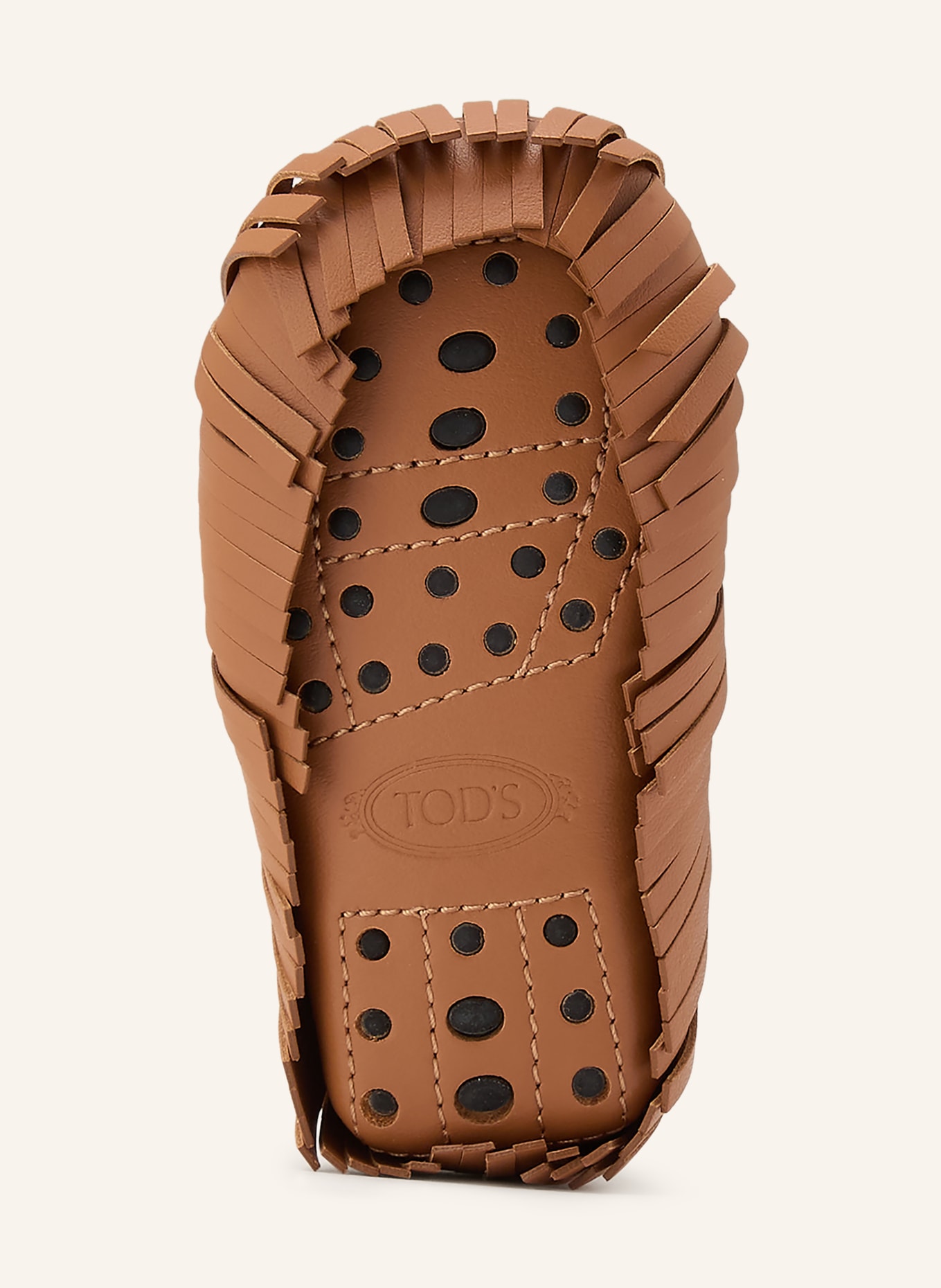 TOD'S Taschenanhänger GOMMINO: BRAUN / GOLD