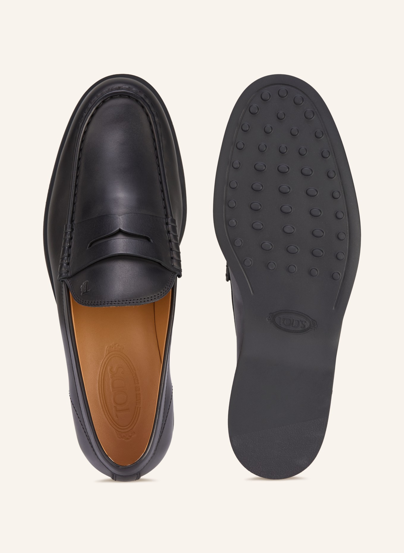 TOD'S pennyloafer: ZWART