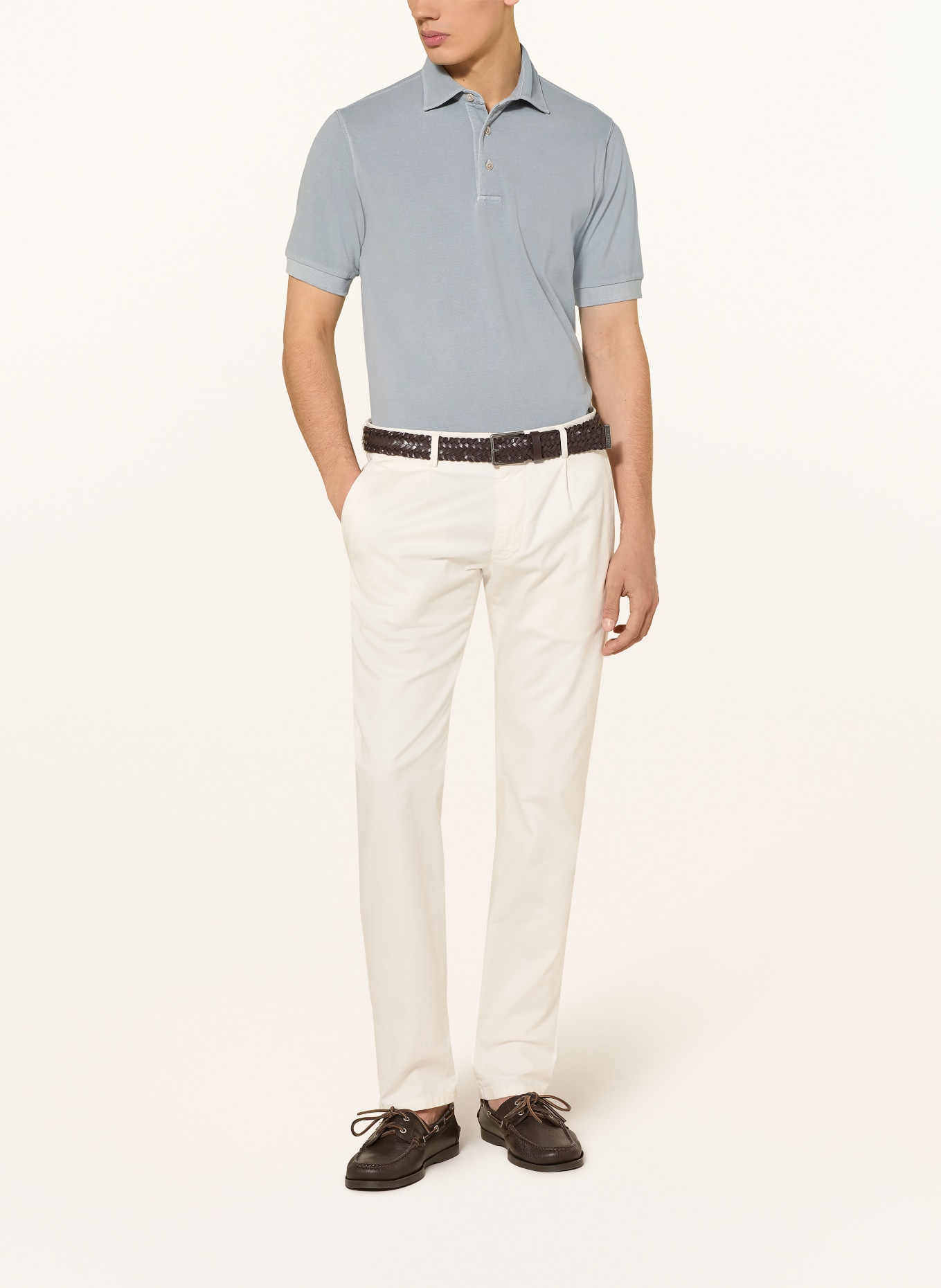 CIRCOLO 1901 piqué polo shirt: BLUE GRAY