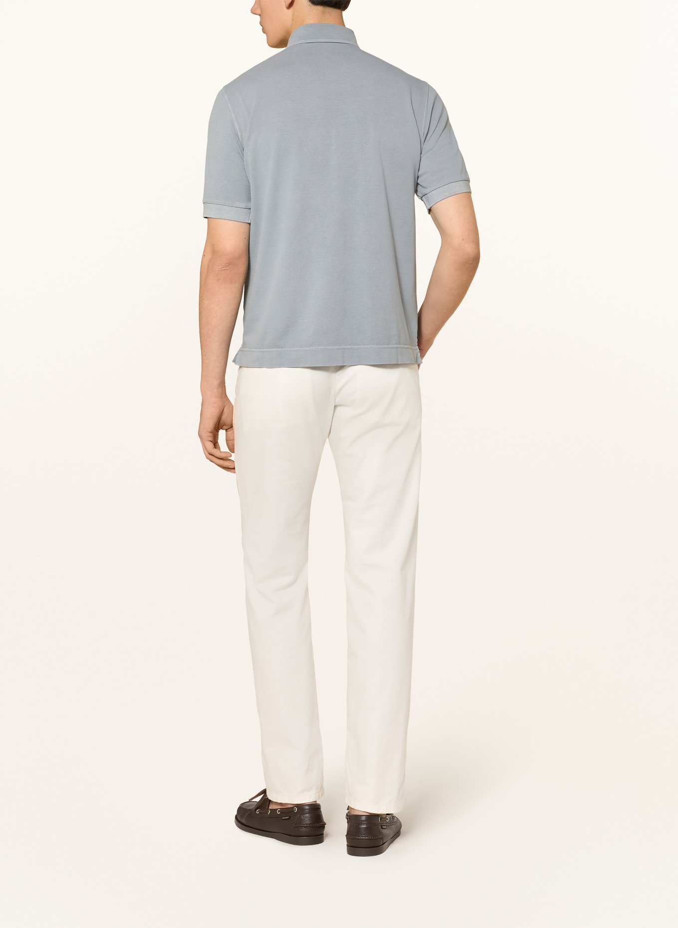 CIRCOLO 1901 piqué polo shirt: BLUE GRAY