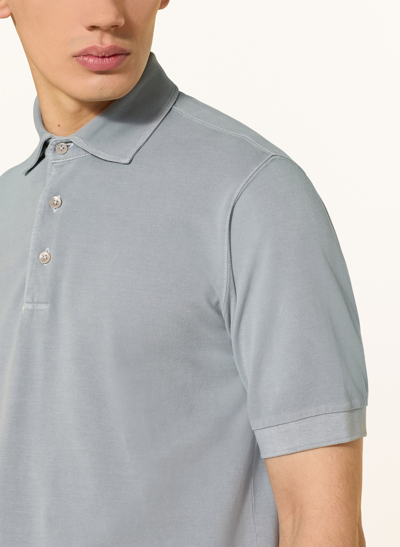 CIRCOLO 1901 piqué polo shirt: BLUE GRAY