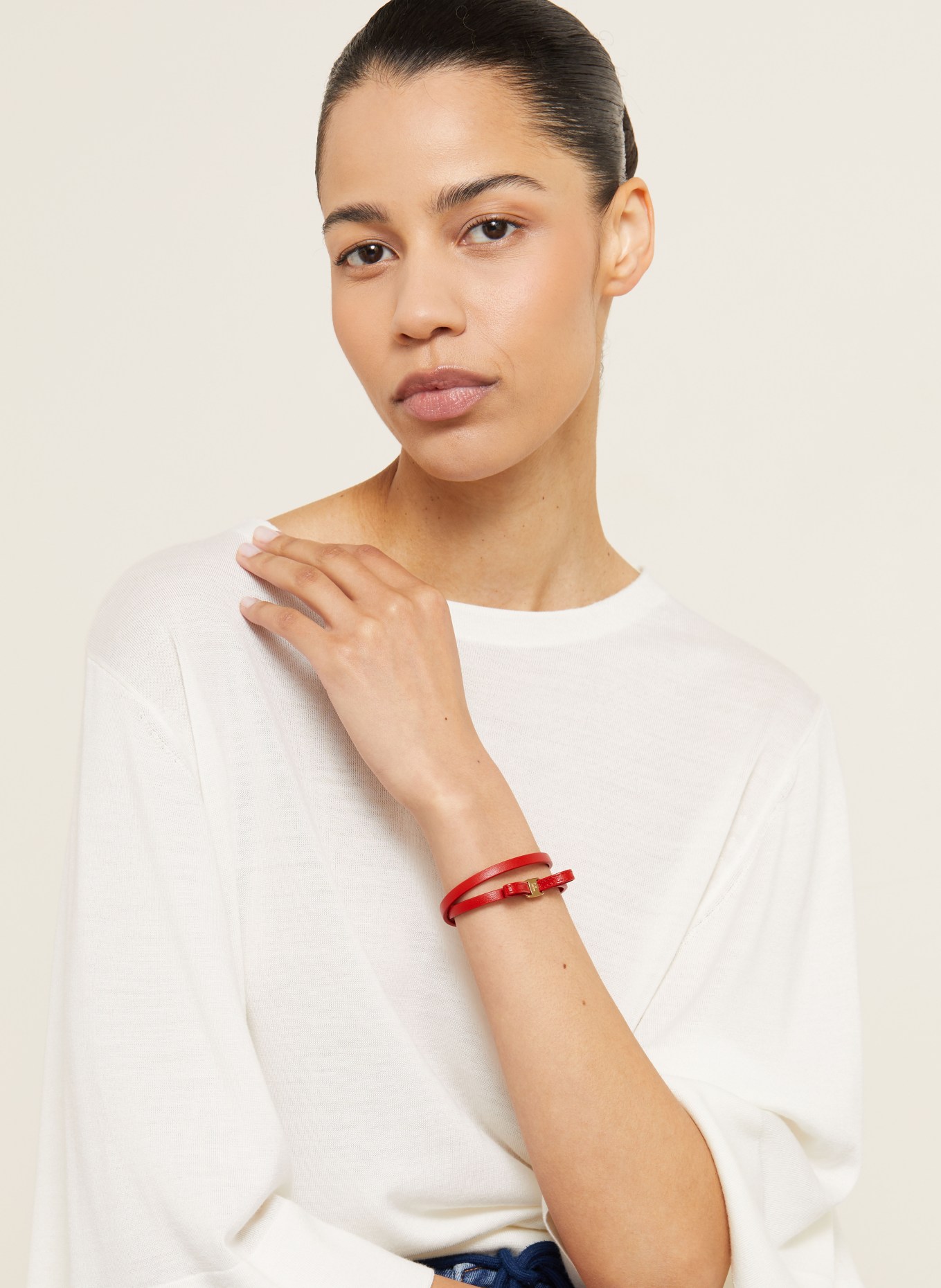 FERRAGAMO bracelet: RED / GOLD