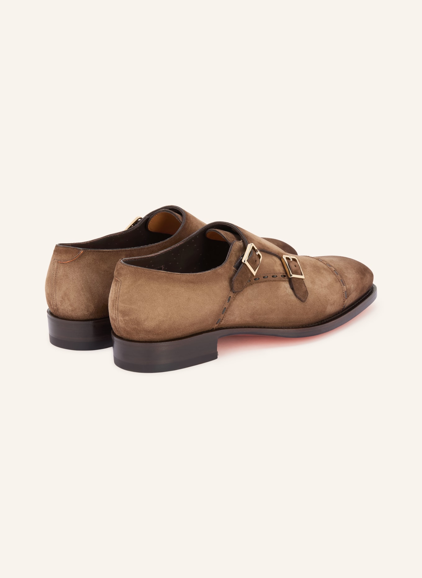 Santoni Double monks ARCHIE: BROWN / GOLD