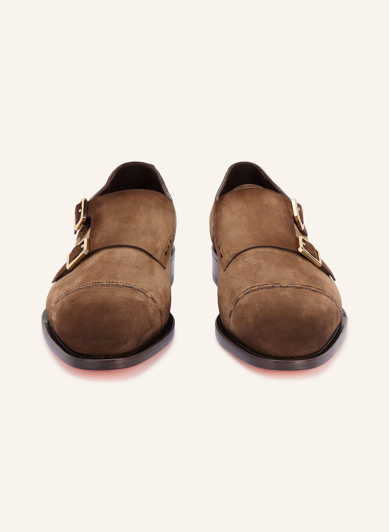 Santoni Double monks ARCHIE: BROWN / GOLD