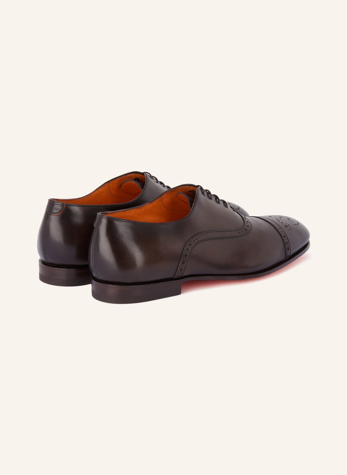 Santoni Veterschoen GENTRY: MARRON FONCÉ