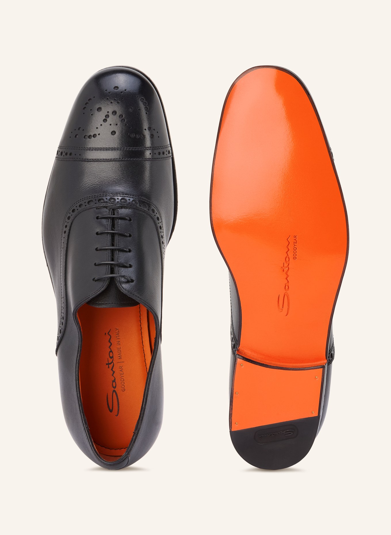 Santoni Veterschoen GENTRY: ZWART