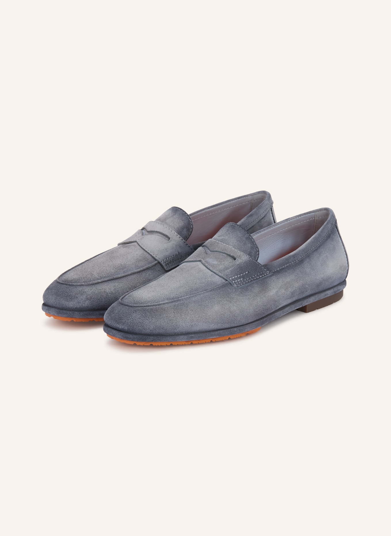 Santoni Mocassins CARLO: BLEU CLAIR