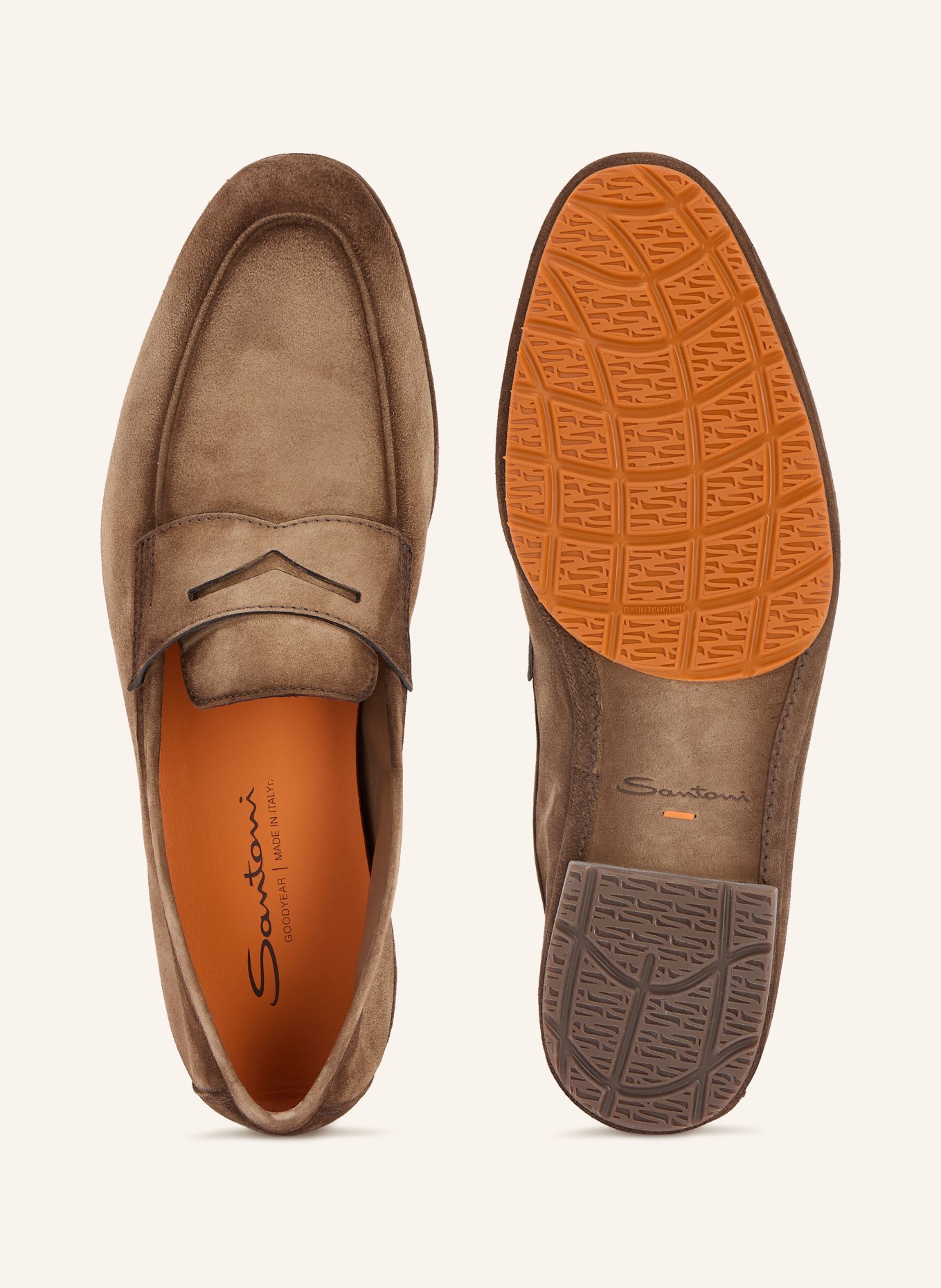 Santoni Penny-Loafer CARLO: BRAUN