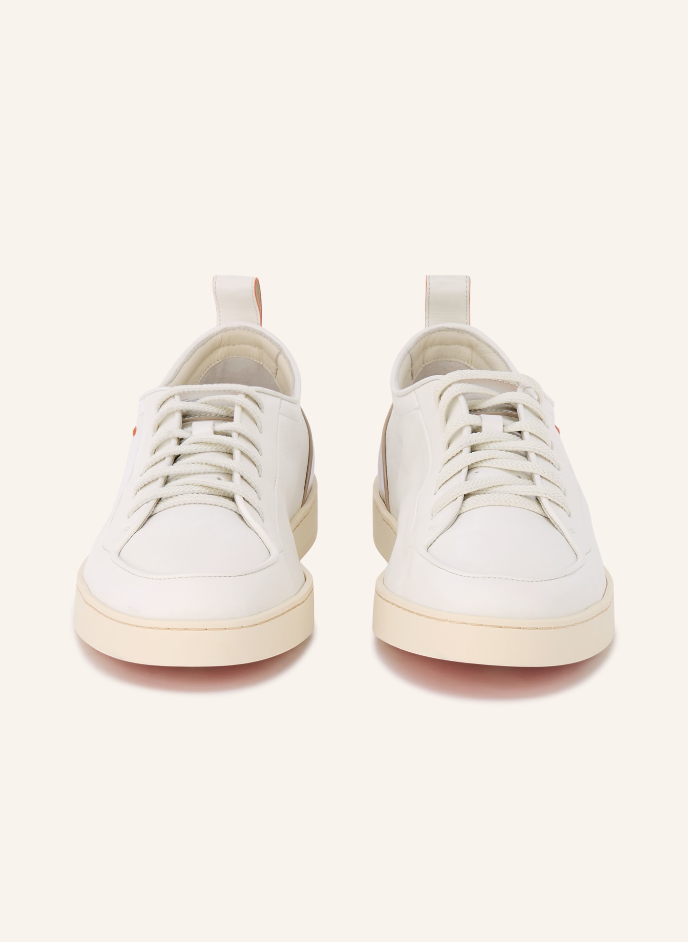 Santoni Sneaker MONTECARLO: WIT / LICHTGRIJS