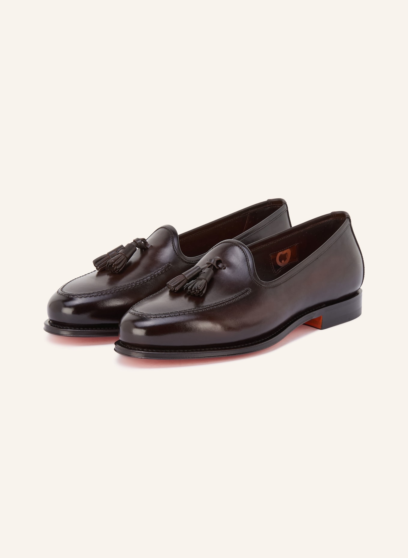 Santoni Loafer ANDREW: MARRON FONCÉ