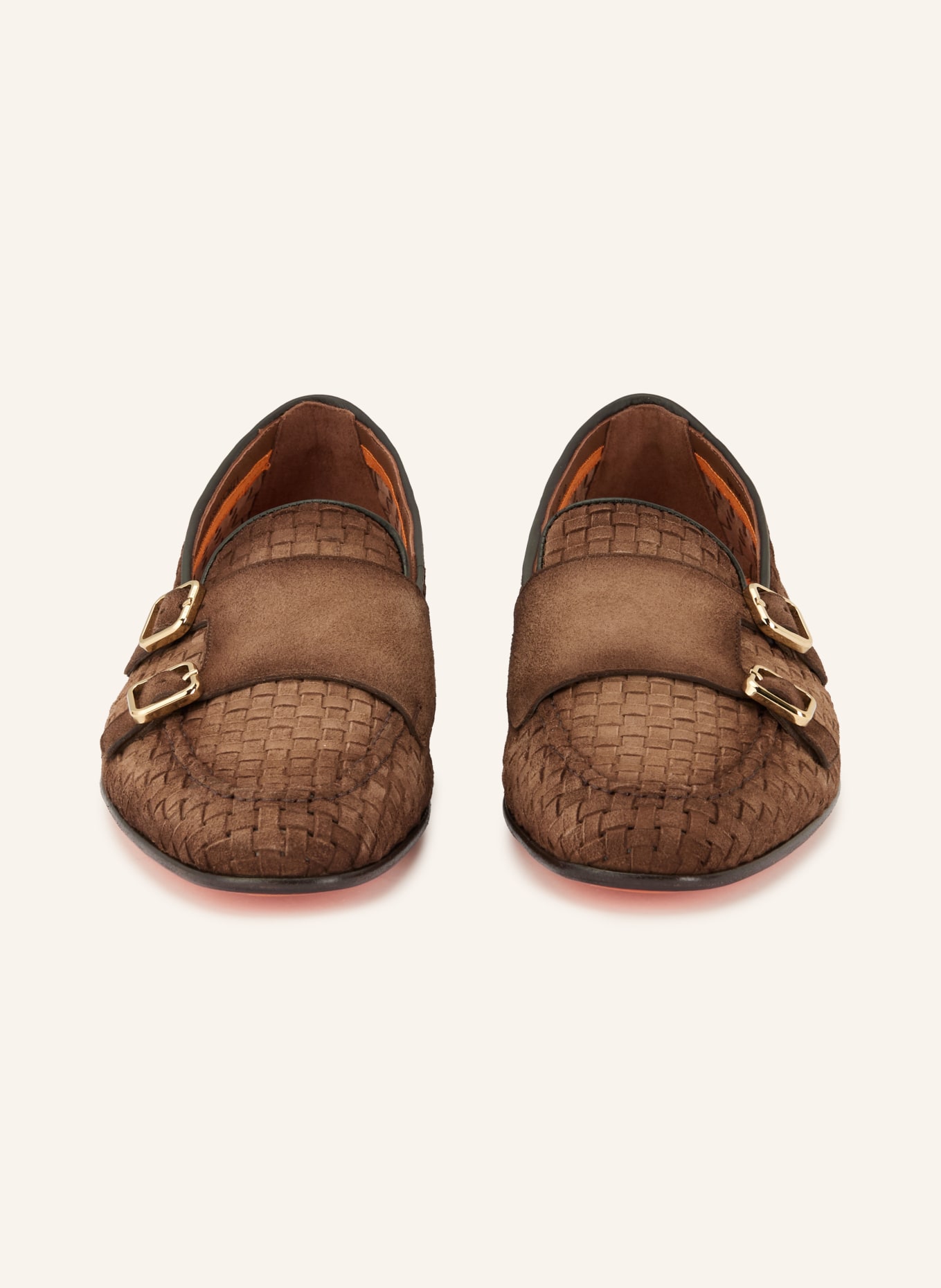 Santoni Double-Monks SCACCO: BRUIN