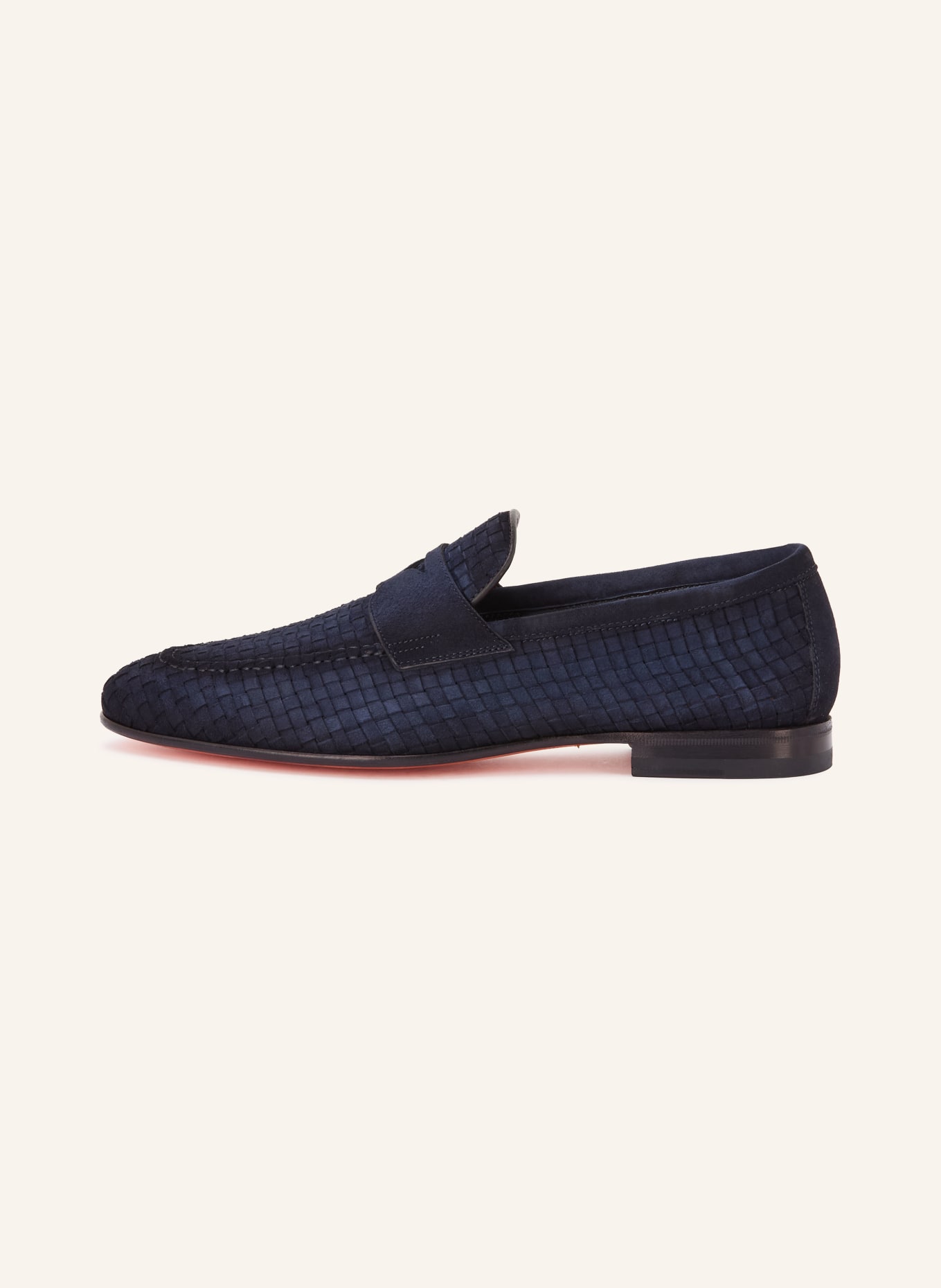 Santoni pennyloafer: DONKERBLAUW