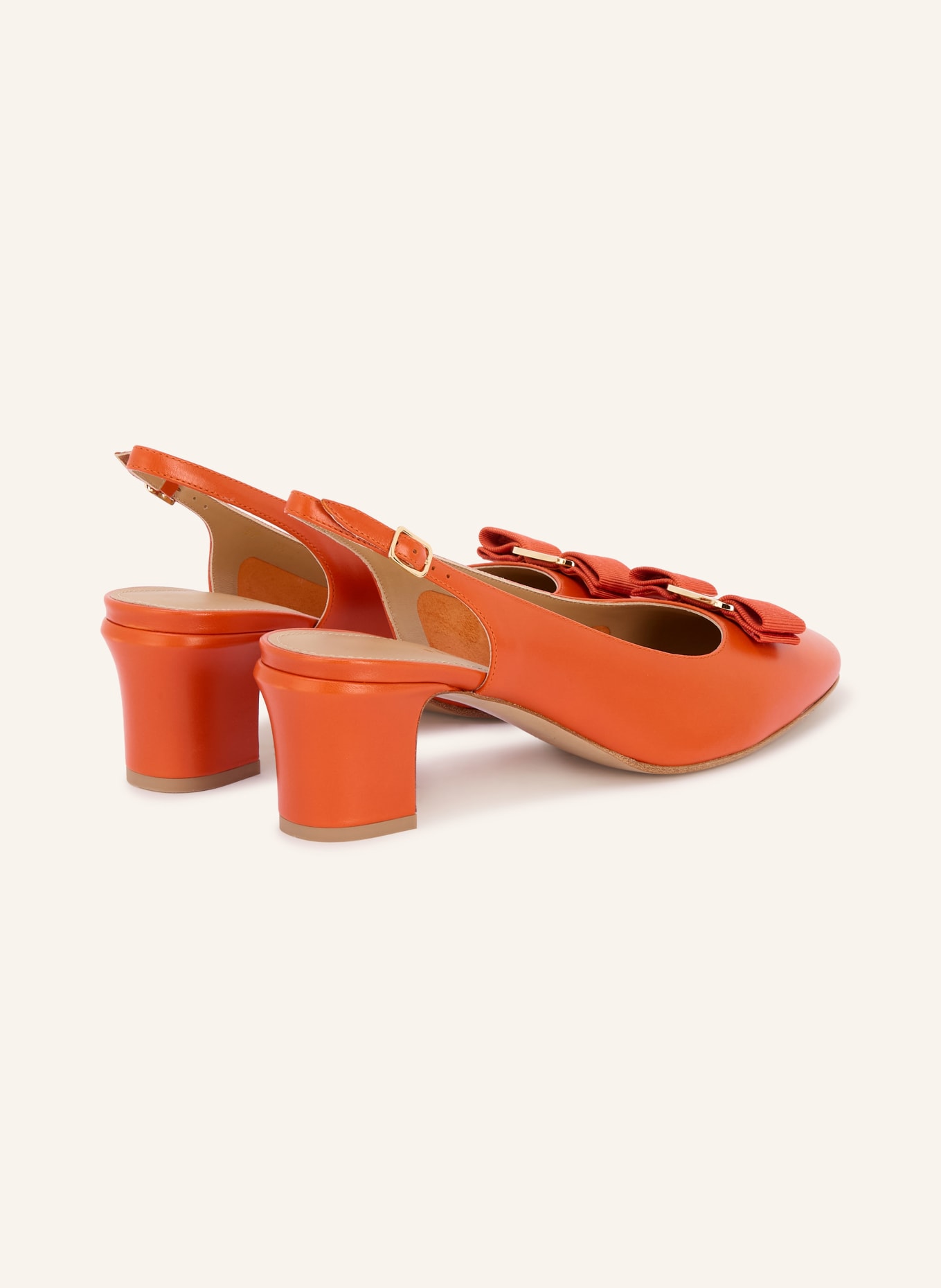 FERRAGAMO Lodičky NEW VARA: TMAVĚ ORANŽOVÁ