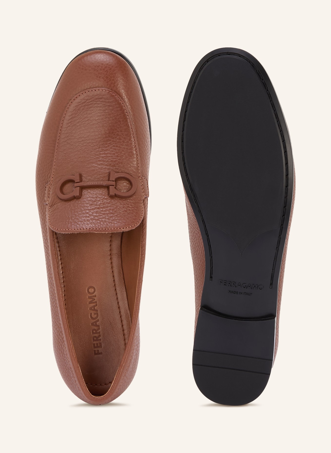 FERRAGAMO Mocassins SOLDY: MARRON