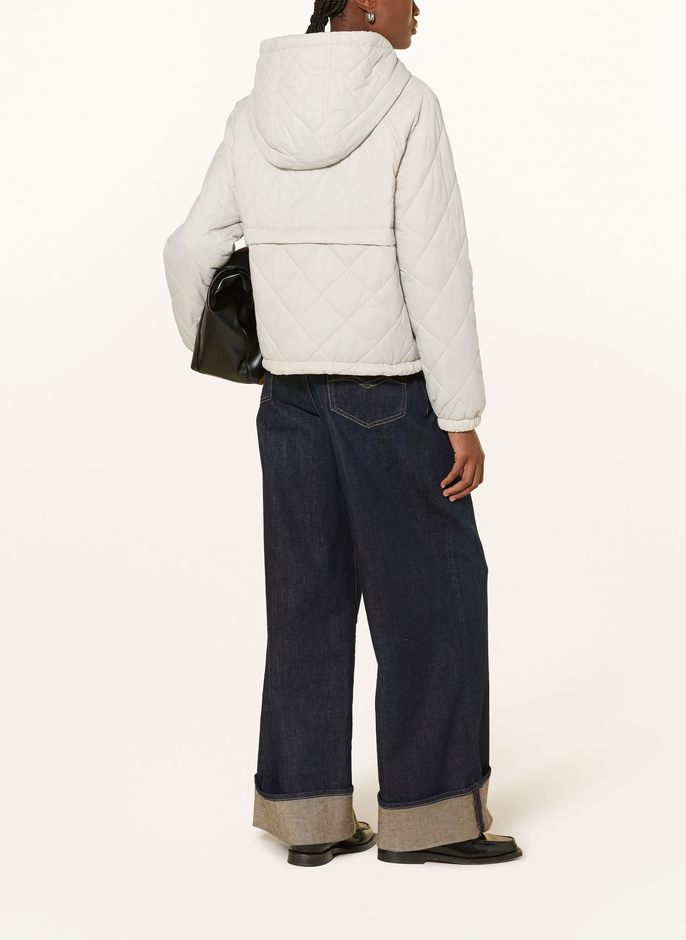 WITHBLACK Steppjacke ASTRID: HELLGRAU