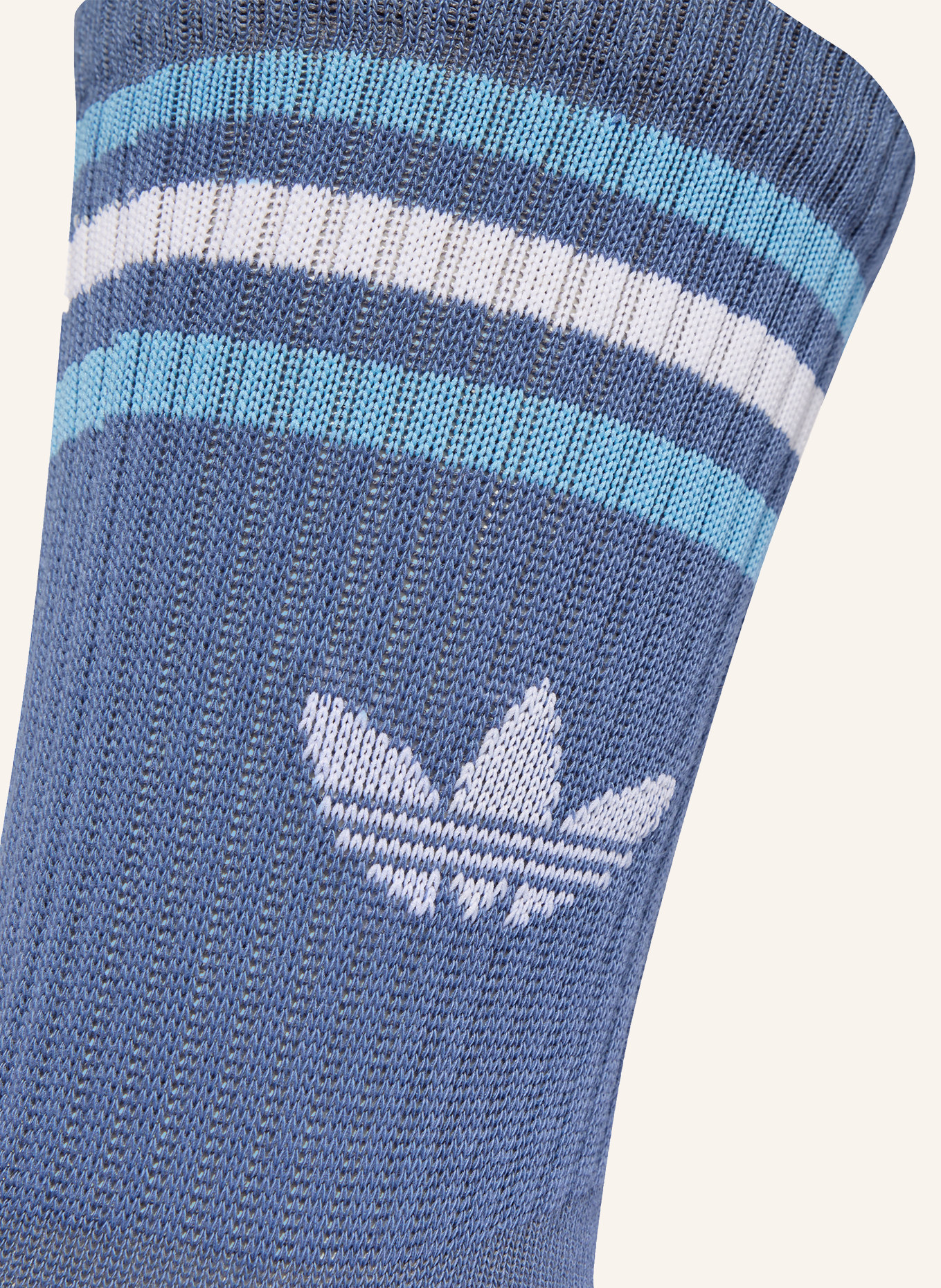 adidas Originals 3er-Pack Socken 3-STREIFEN CREW: WEISS / ROT / DUNKELBLAU