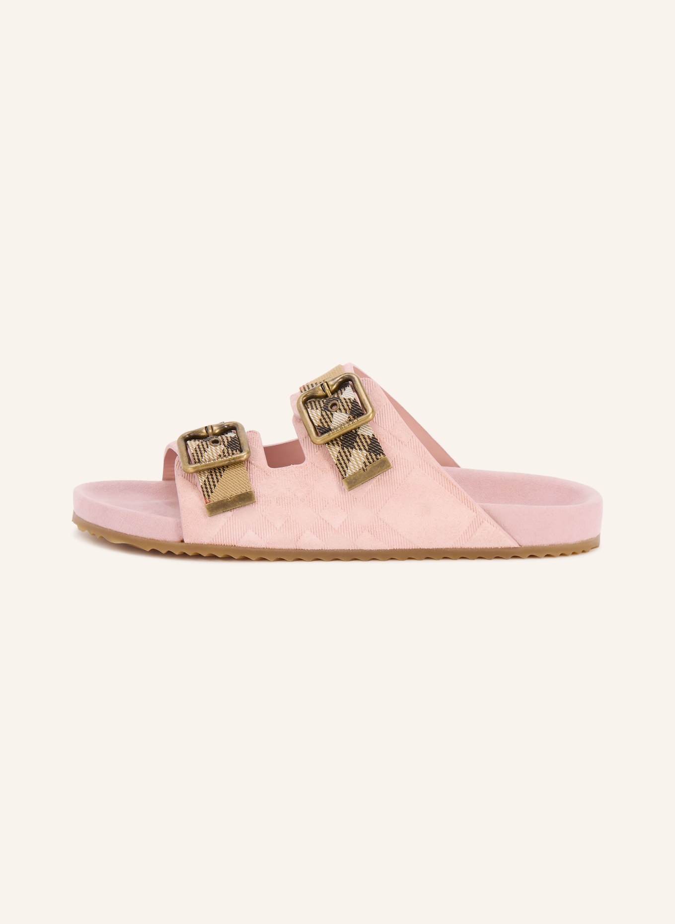 BURBERRY Pantoletten URCHIN: ROSÉ / CAMEL / ROT