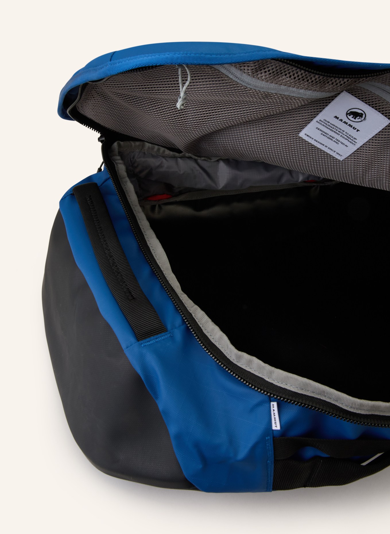 MAMMUT Sporttas CARGO 35 l: BLAUW / ZWART