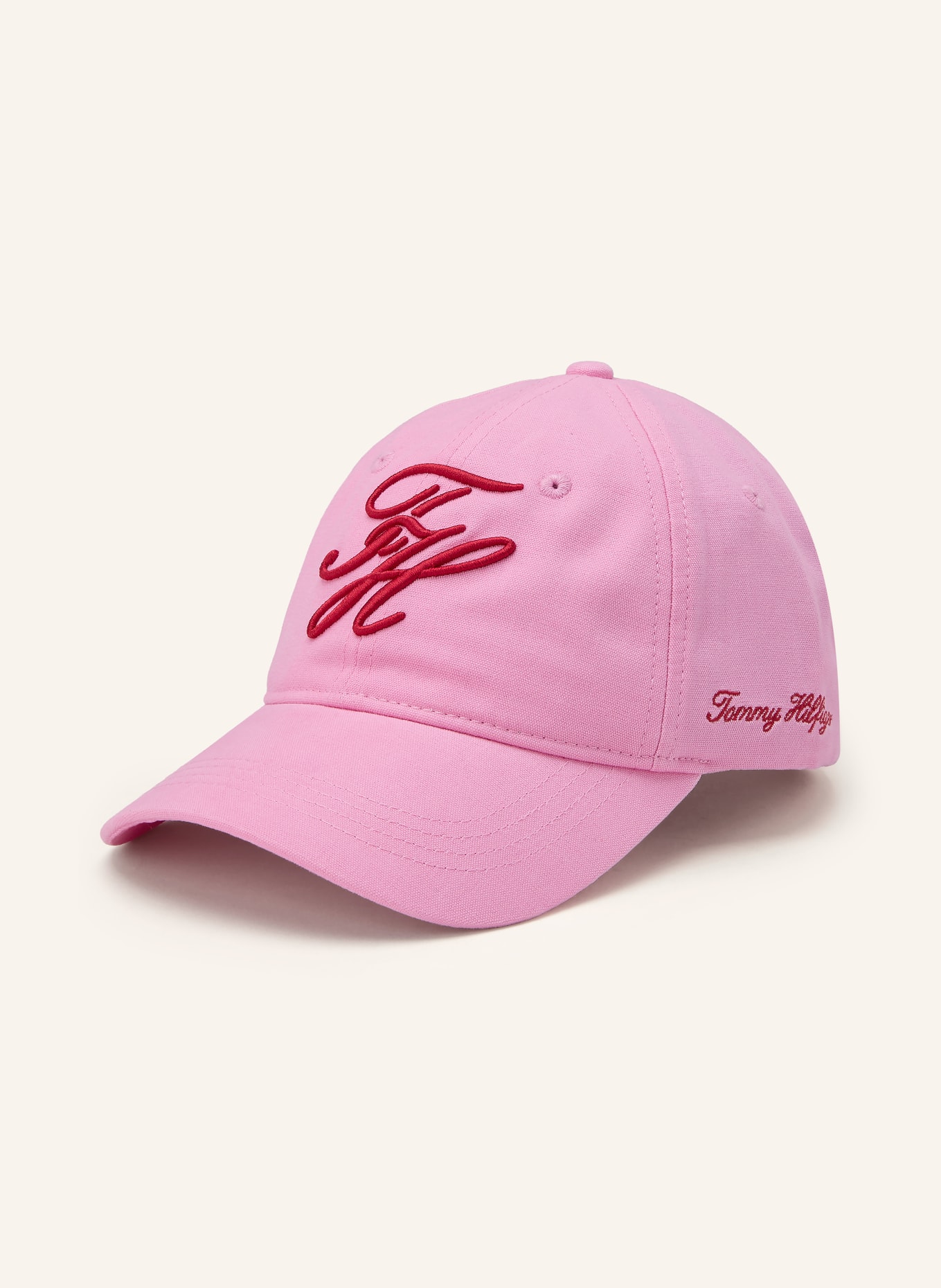 TOMMY HILFIGER Cap: ROSA / ROT