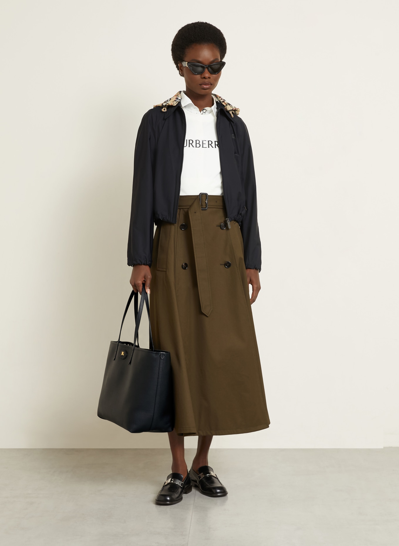 BURBERRY Sac réversible BLOOMSBERRY: NOIR