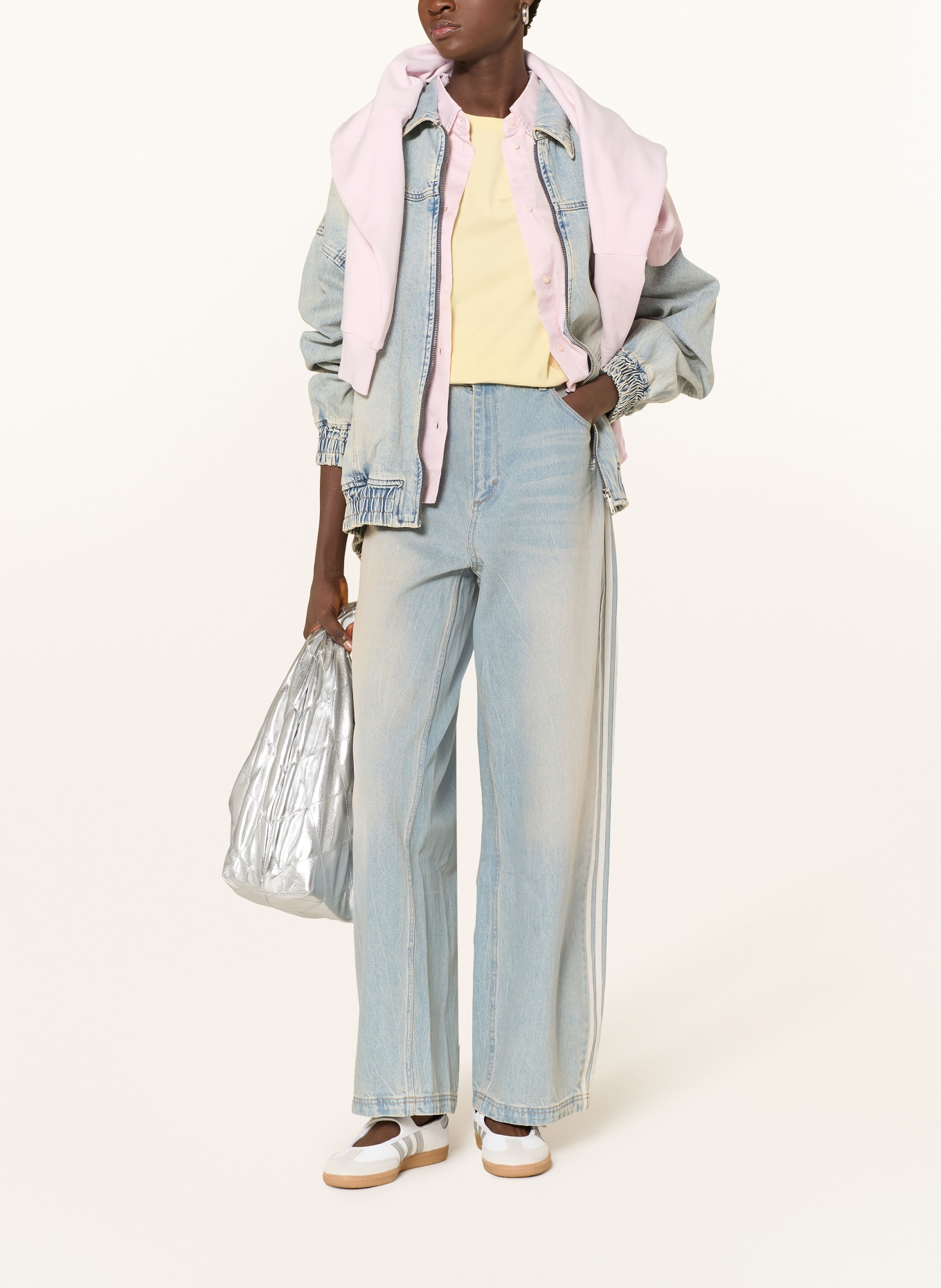 adidas Originals Wide Leg Jeans DAD JEANS: LGHDEN