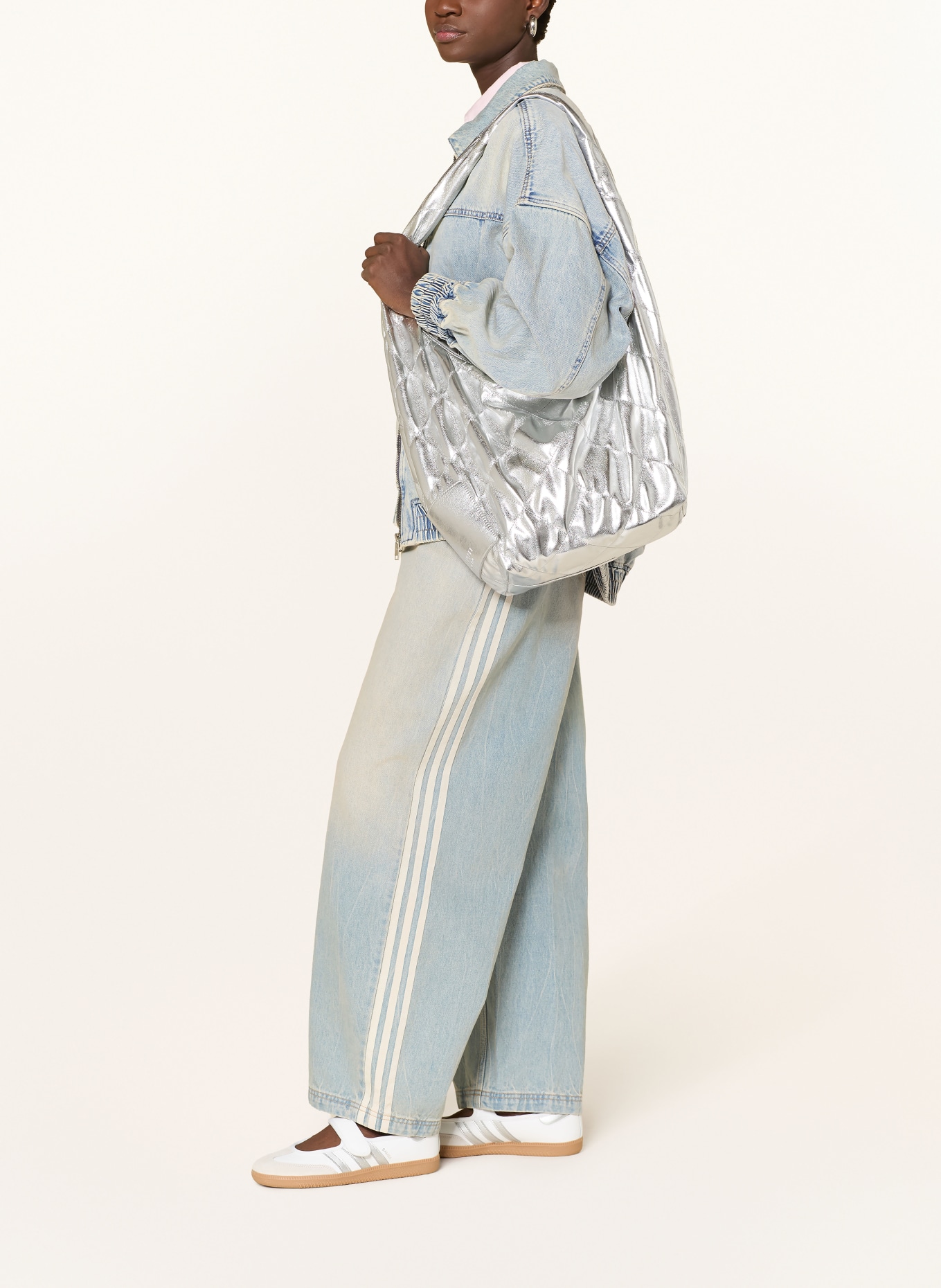 adidas Originals Wide Leg Jeans DAD JEANS: LGHDEN