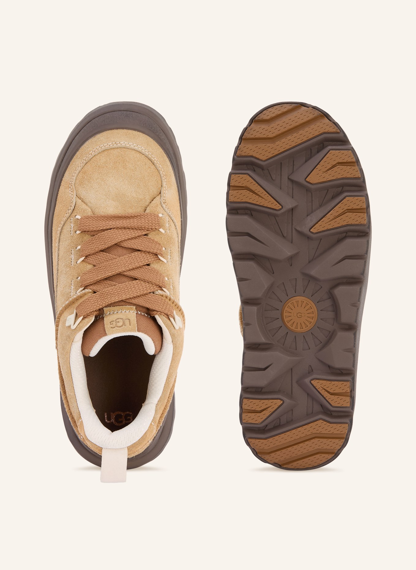 UGG Trampki HERITAGE UTILITY: JASNOBRĄZOWY / CIEMNOBRĄZOWY