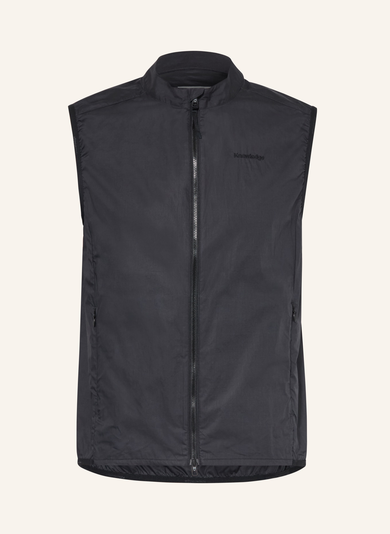 KnowledgeCotton Apparel VENT RIPSTOP 90 Performance Vest: BLACK