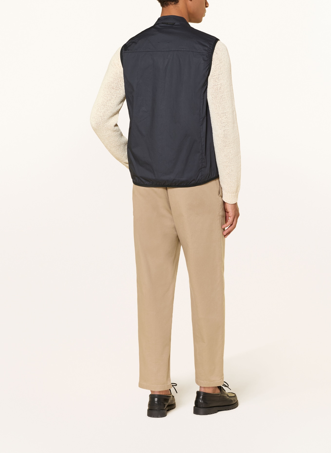 KnowledgeCotton Apparel VENT RIPSTOP 90 Performance Vest: BLACK