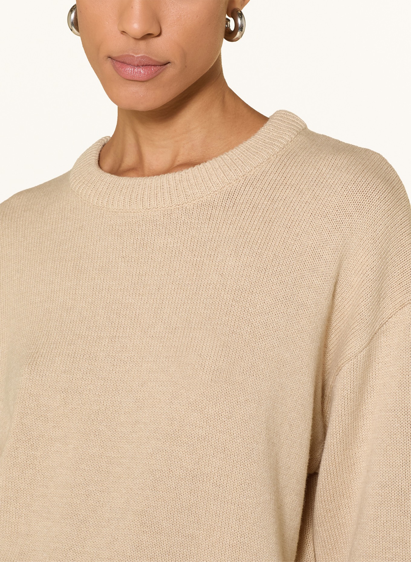 KnowledgeCotton Apparel Sweater: BEIGE