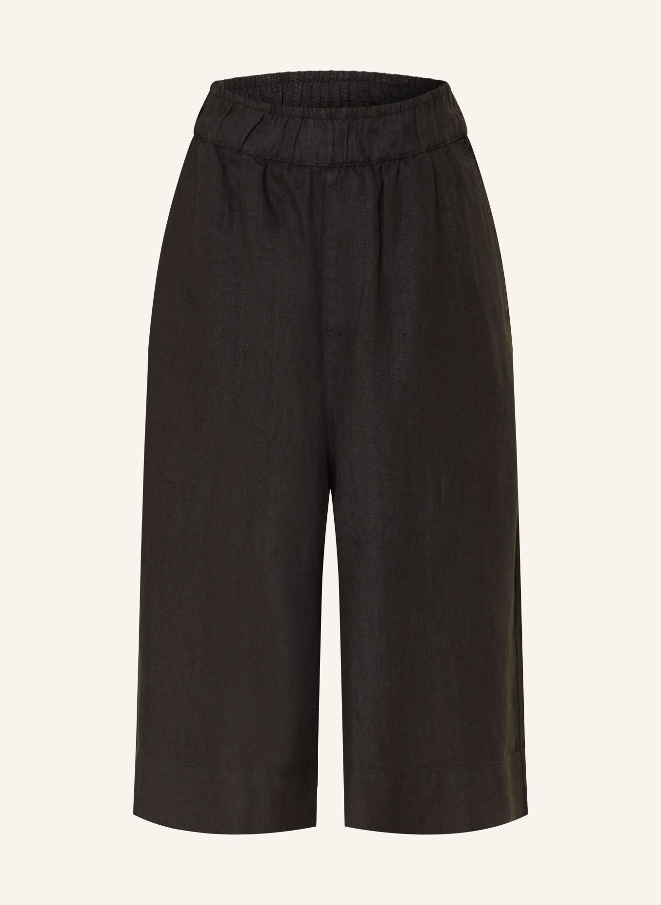 KnowledgeCotton Apparel Leinen-Culotte EVE: SCHWARZ