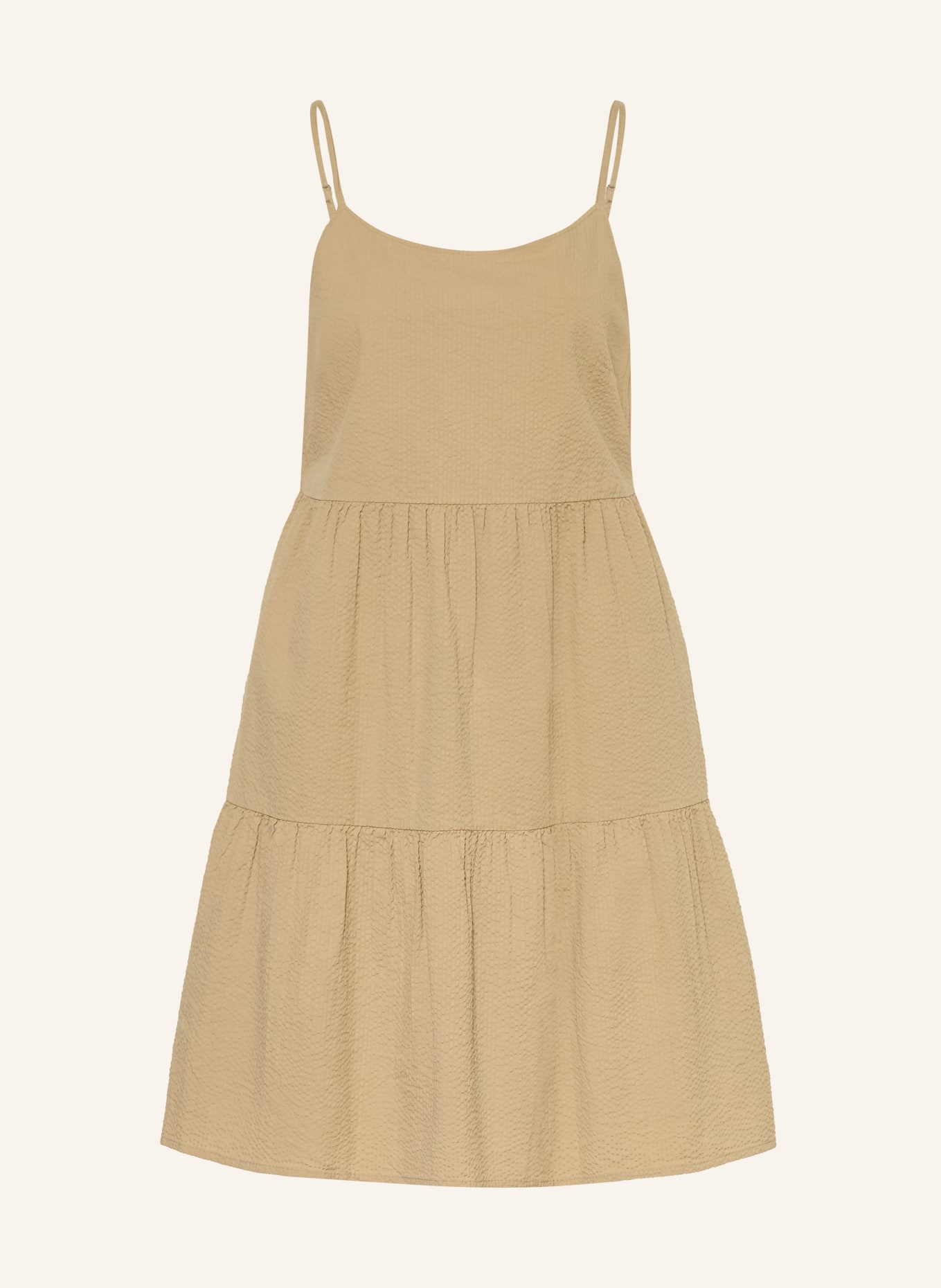 KnowledgeCotton Apparel Jurk: BEIGE