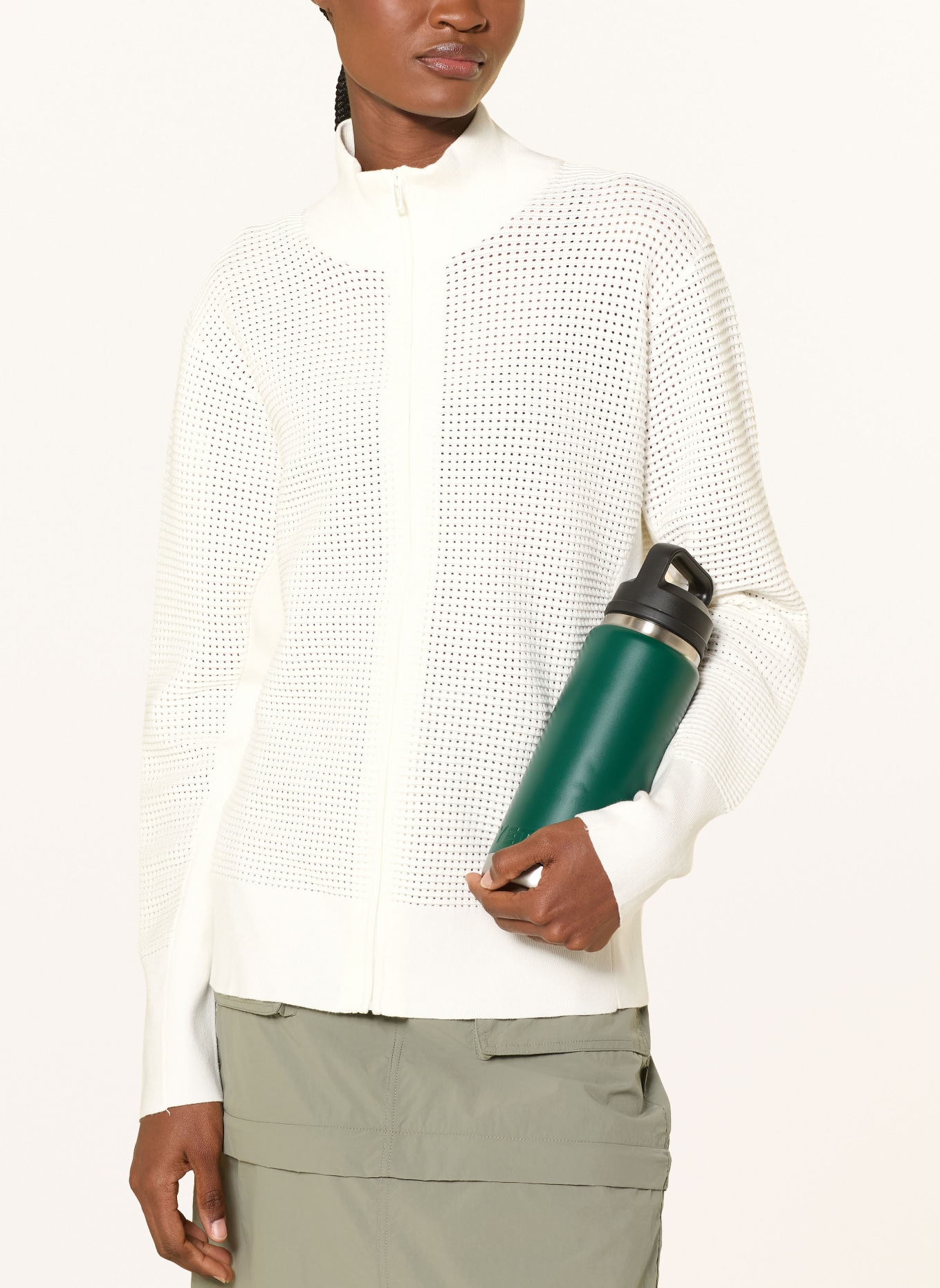 JEANNE BARET Strickjacke SAFFRON: WEISS